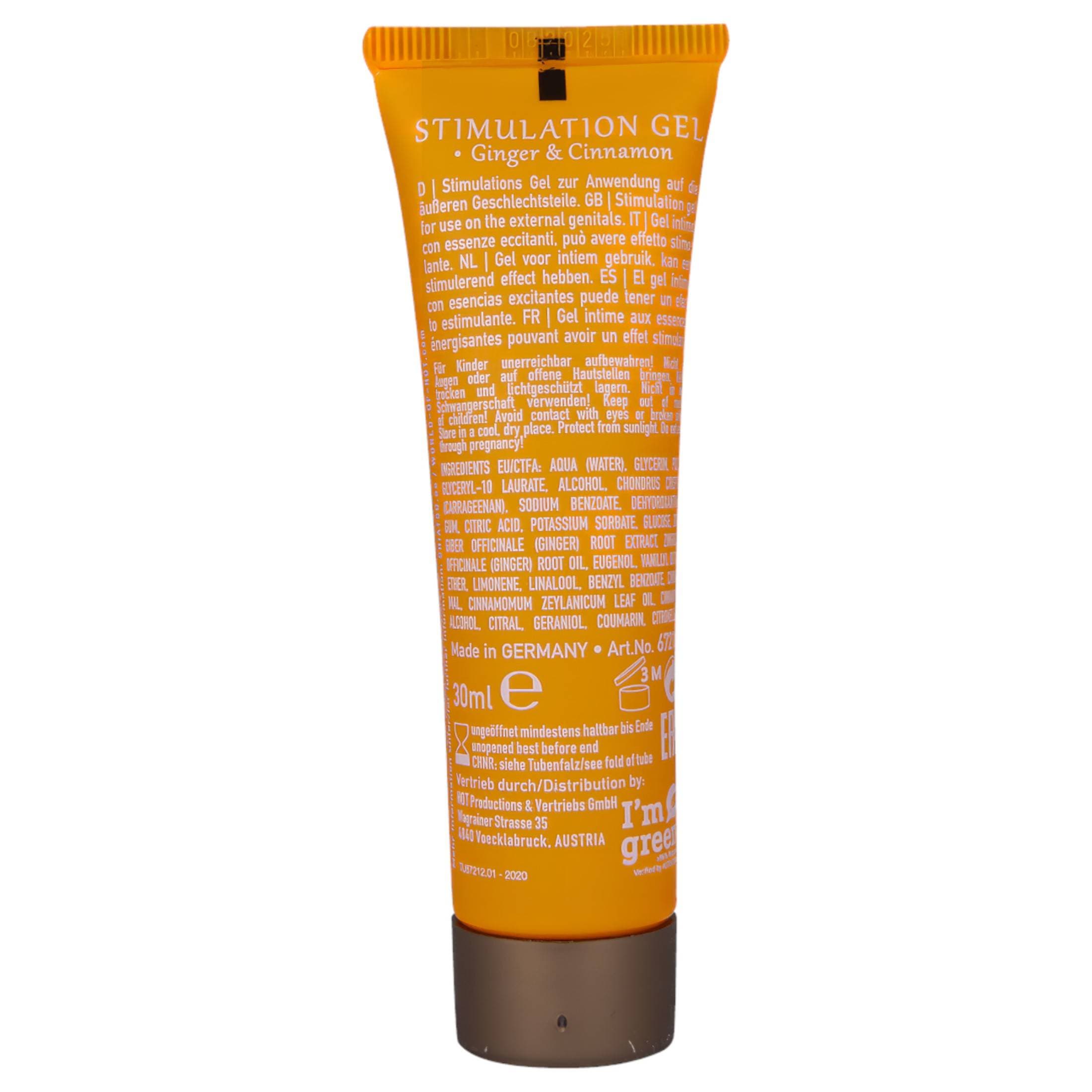 HOT Shiatsu - stimuláló krém nőknek - gyömbér és fahéj #3