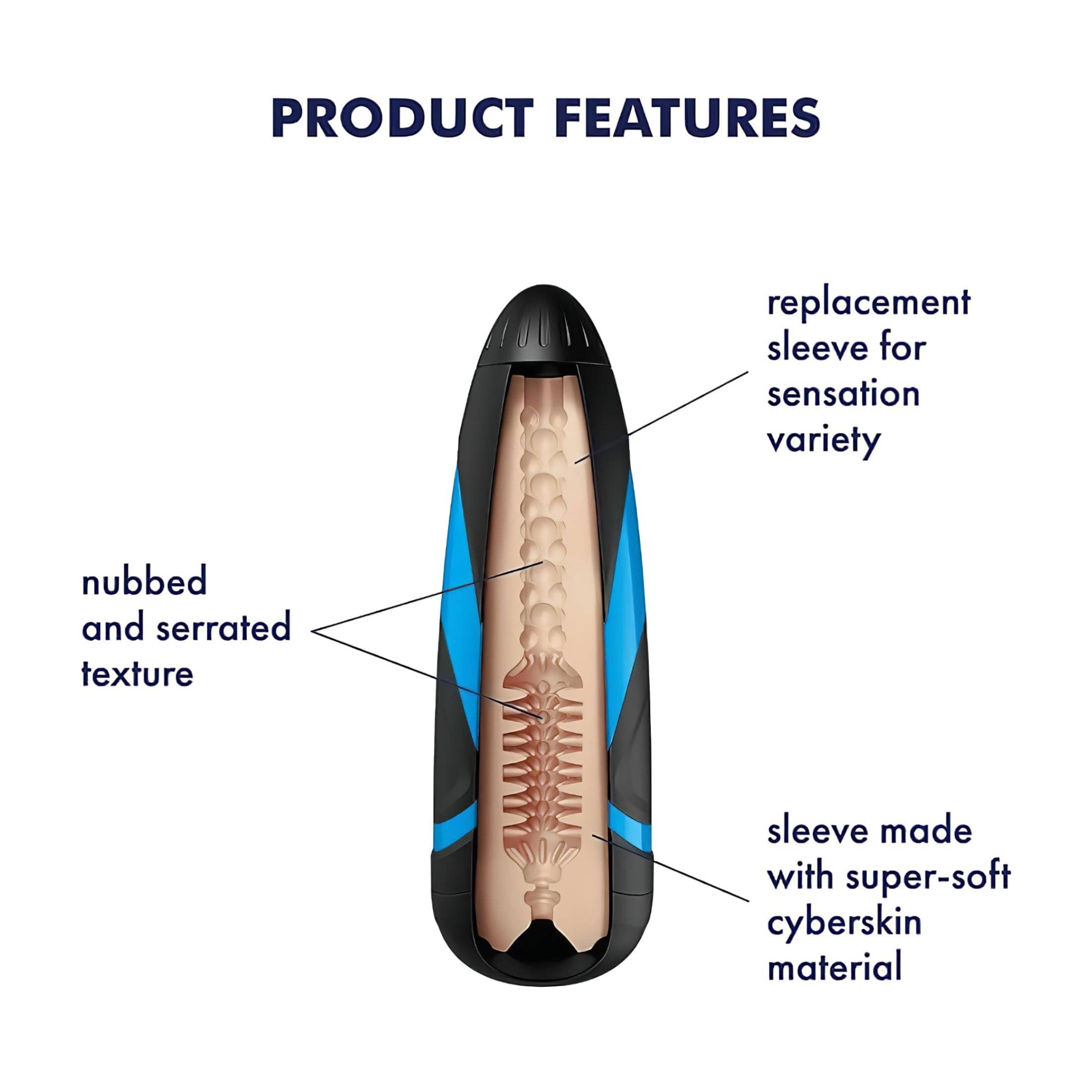 Satisfyer Sleeve Tornado Bliss - maszturbátor betét #2