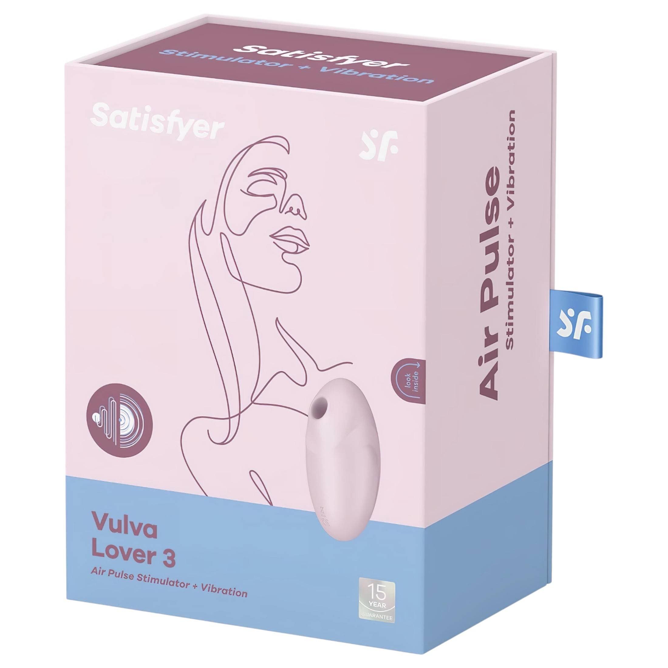Satisfyer Vulva Lover 3 - akkus, léghullámos csiklóizgató #9