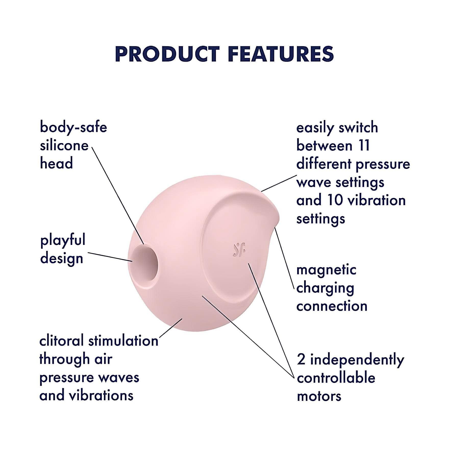 Satisfyer Sugar Rush - léghullámos csikló vibrátor #7