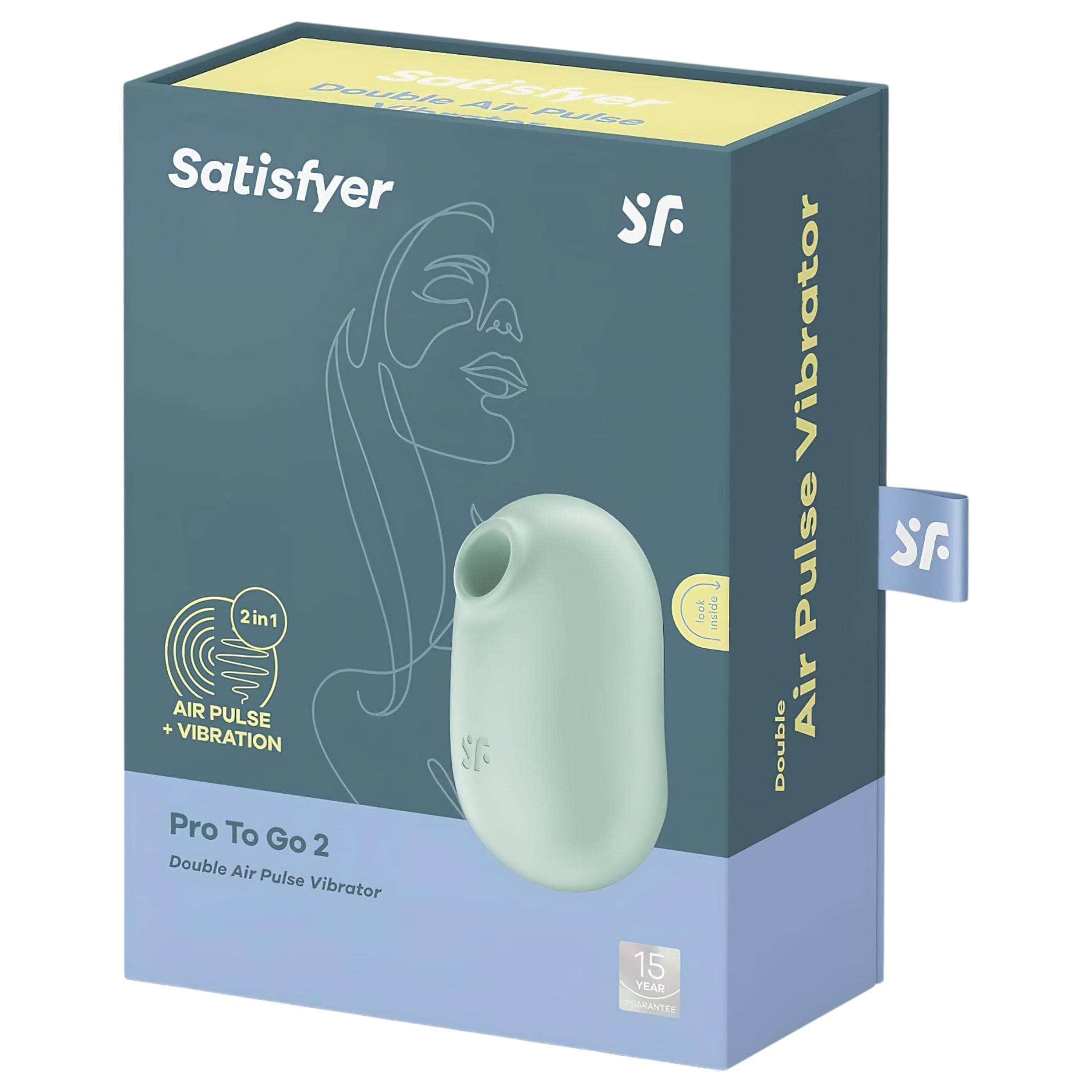 Satisfyer Pro To Go 2 - akkus, léghullámos csiklóizgató #6