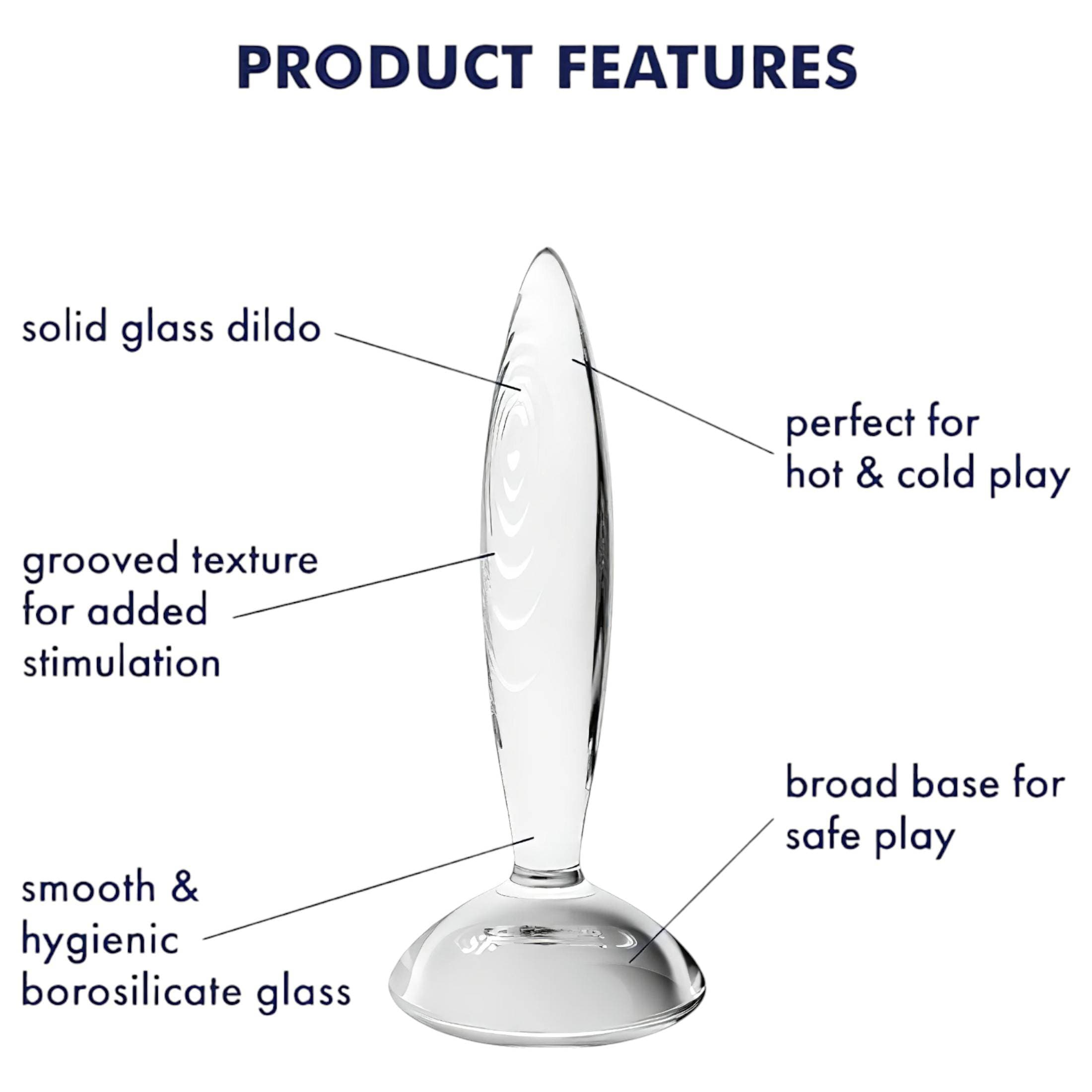 Satisfyer Sparkling Crystal - bordázott üveg dildó #5