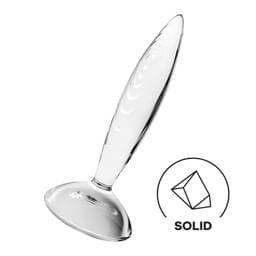 Satisfyer Sparkling Crystal - bordázott üveg dildó #1