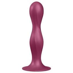 Satisfyer Double Ball-R - tapadókorongos súlyozott dildó #1