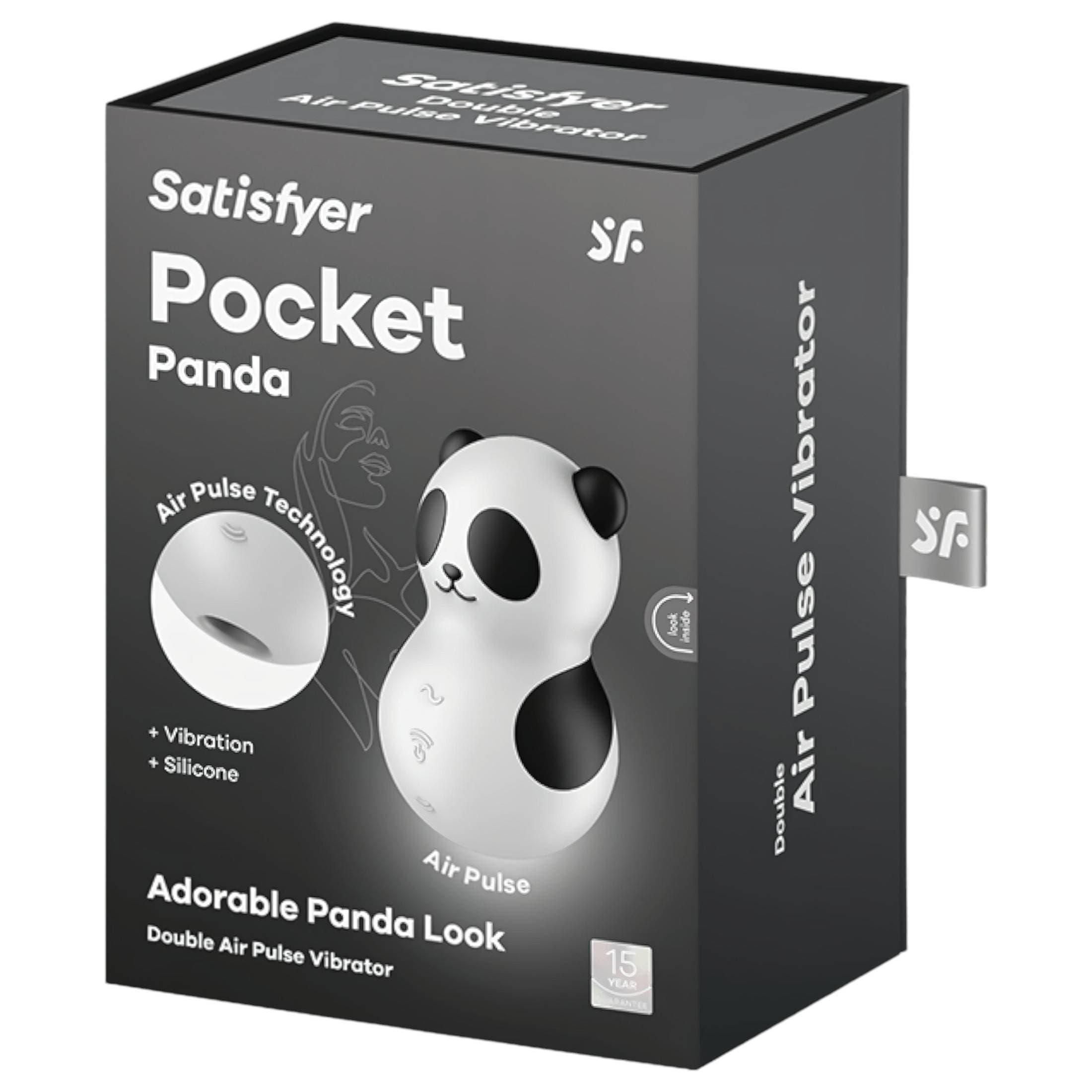 Satisfyer Pocket Panda - léghullámos csiklóizgató #2