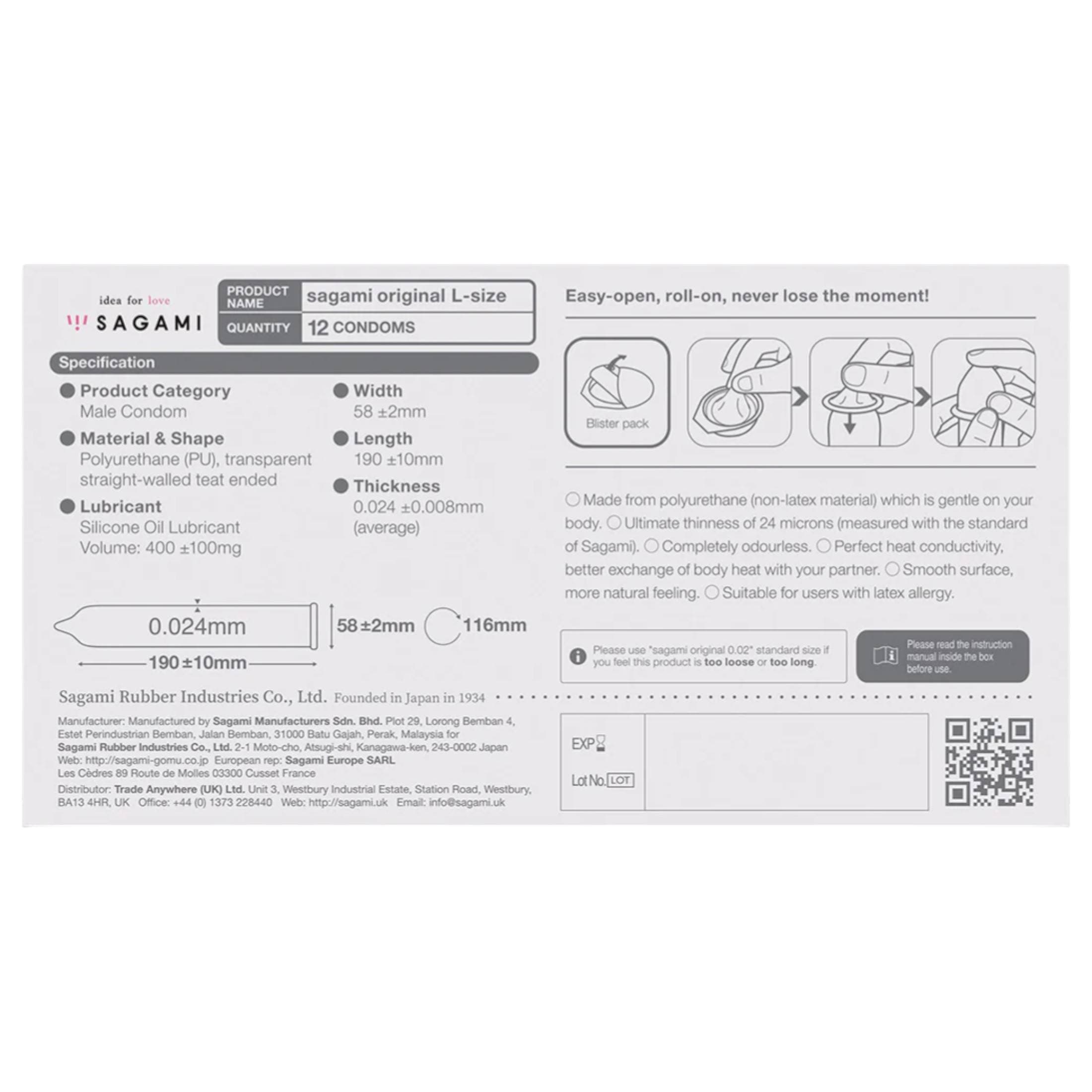 Sagami Original 0.02 L - óvszer - 58mm #4