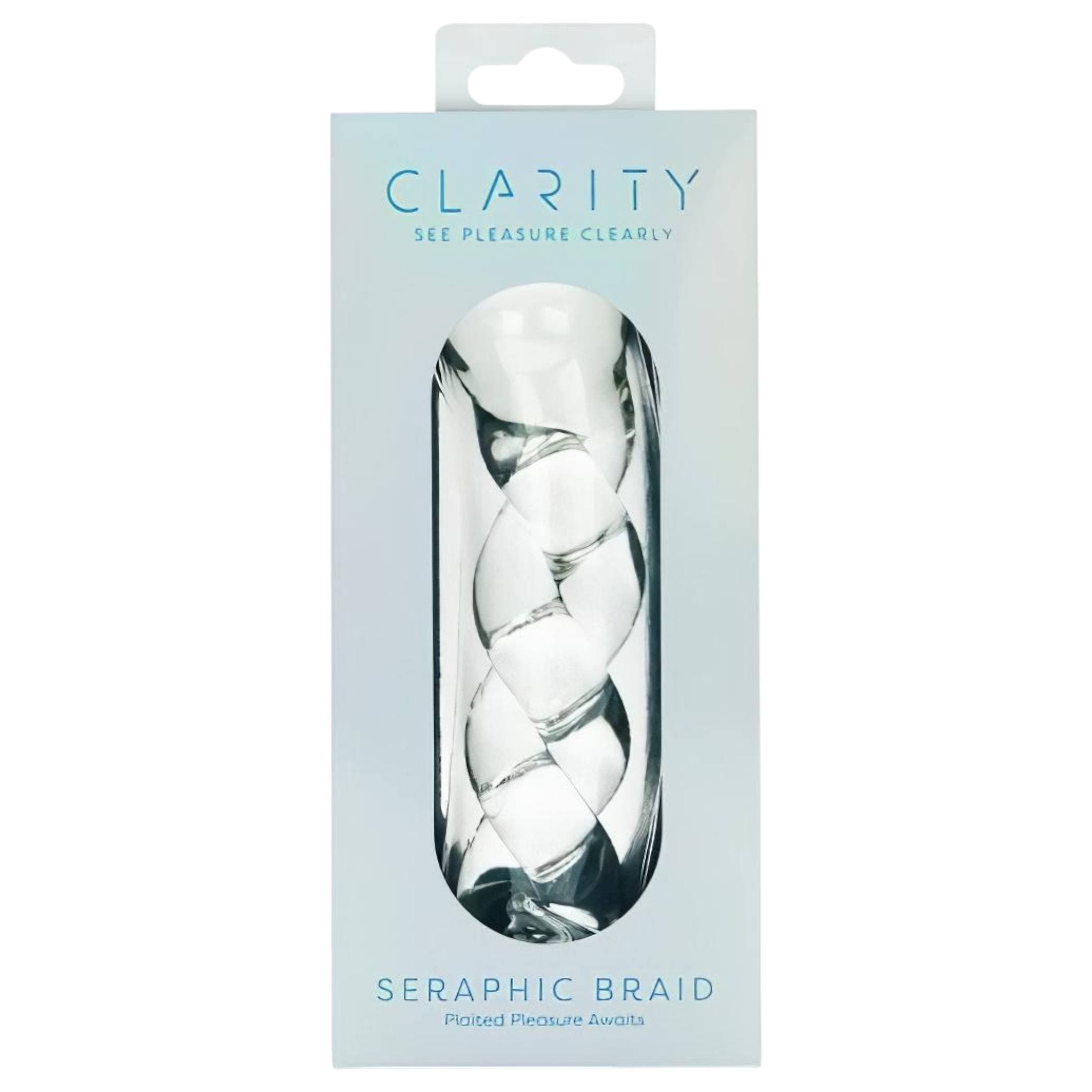 Clarity - fonott mintás üveg dildó #2