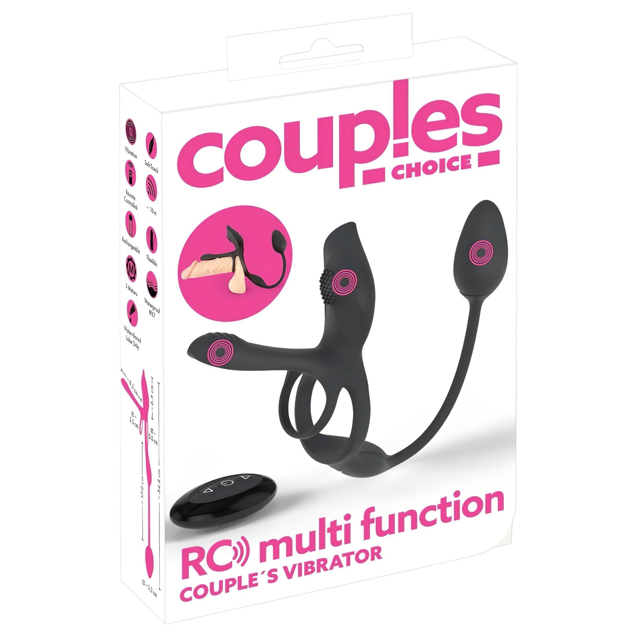 Couples Choice - multifunkciós vibrációs péniszgyűrű #9