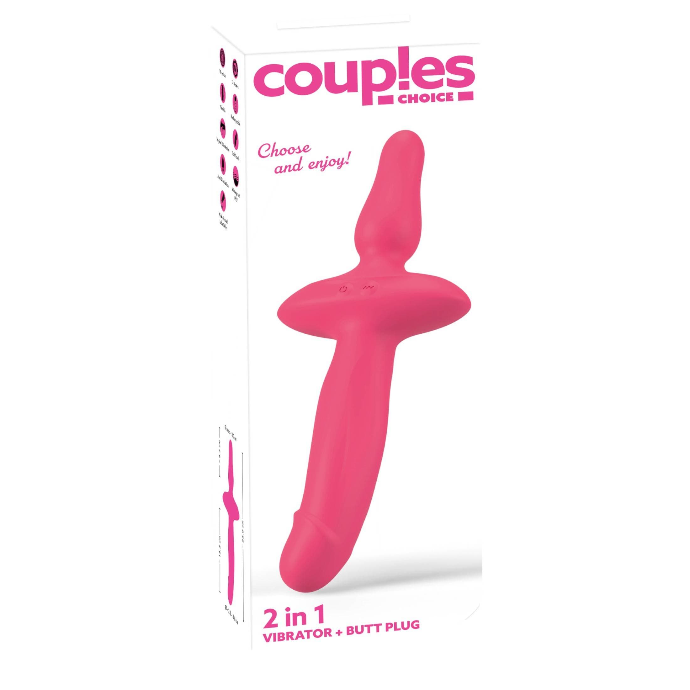 Couples Choice - 2in1 vibrátor és anál plug #2