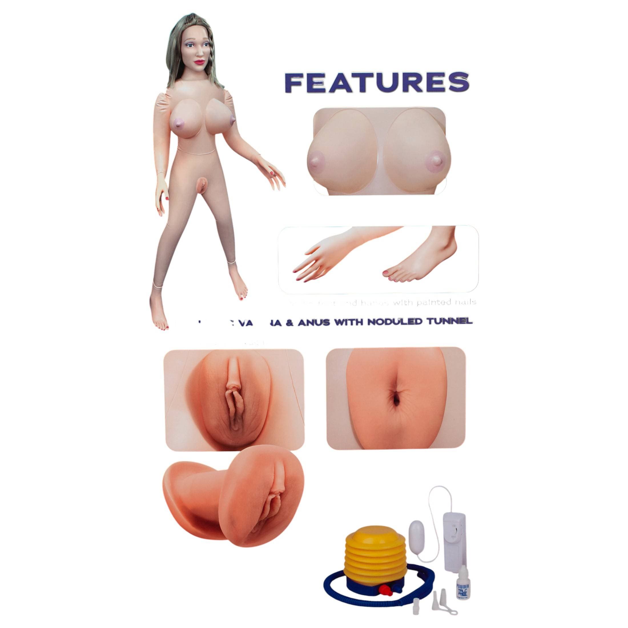 Excellent Power Amanda - életnagyságú vibrációs guminő #9