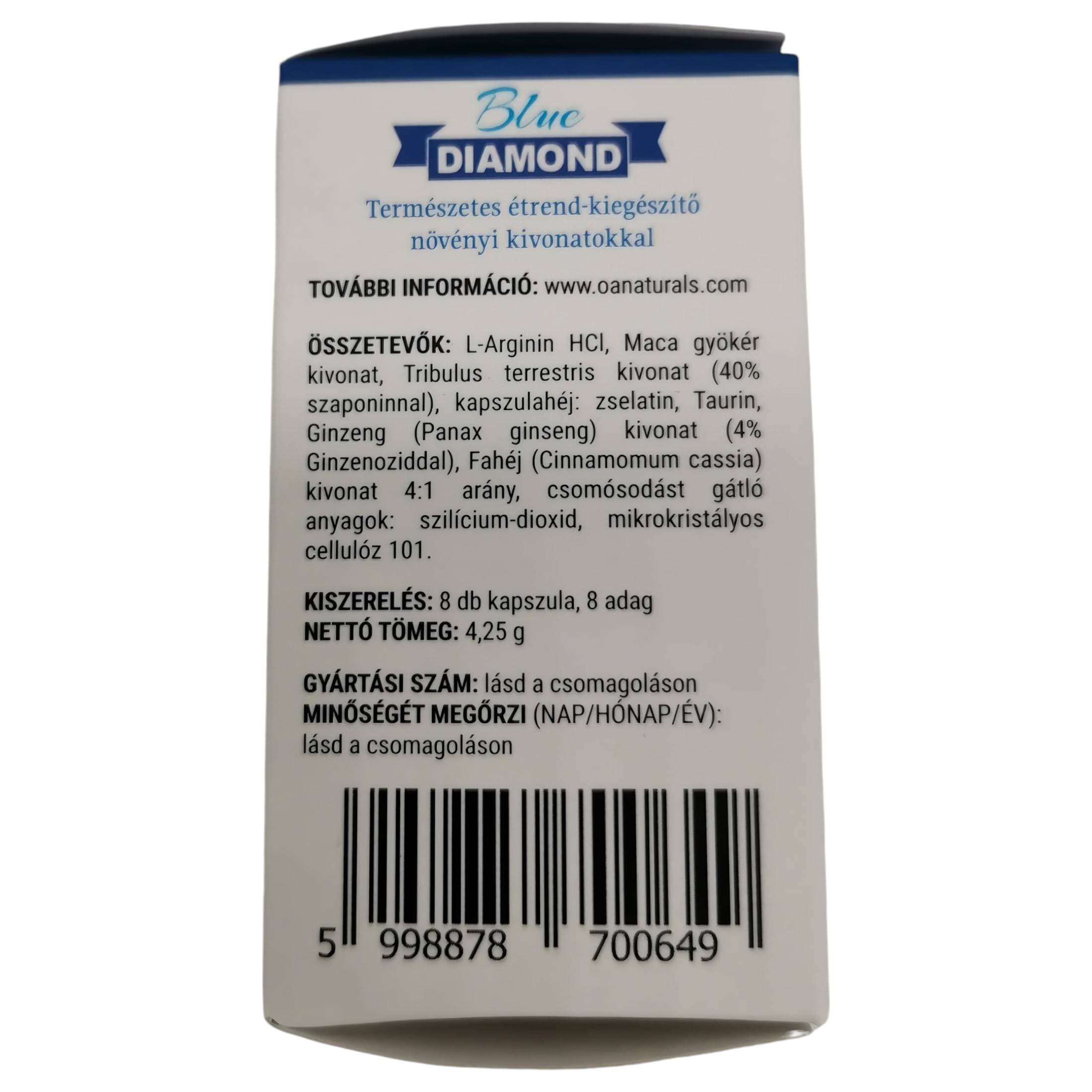 Blue Diamond - természetes étrend kiegészítő férfiaknak #2