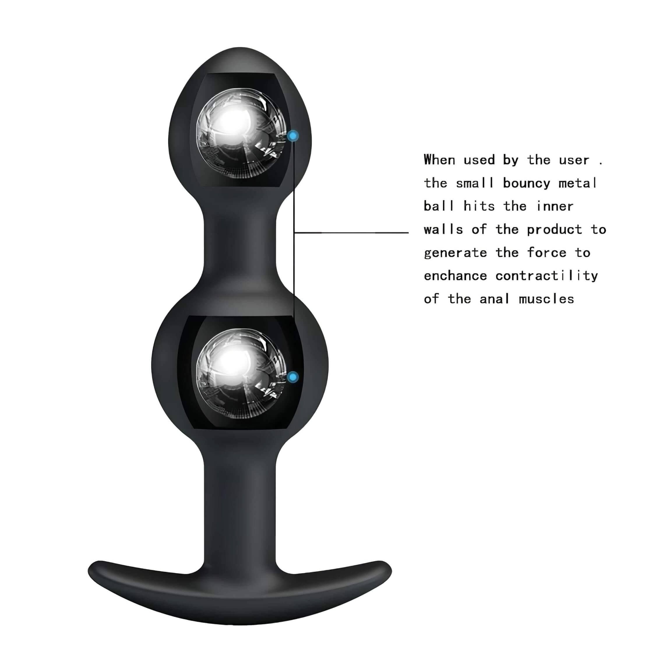 Pretty Love - belső golyós anál dildó #7