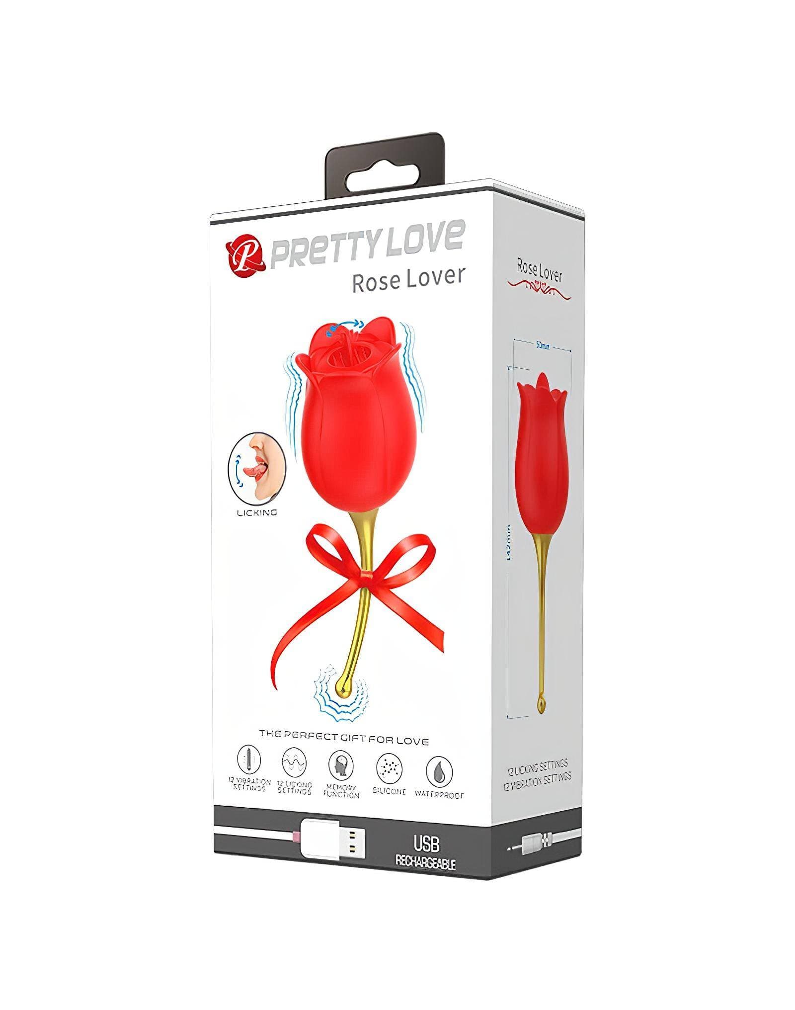 Pretty Love Rose Lover - nyelves 2in1 csikló vibrátor #2