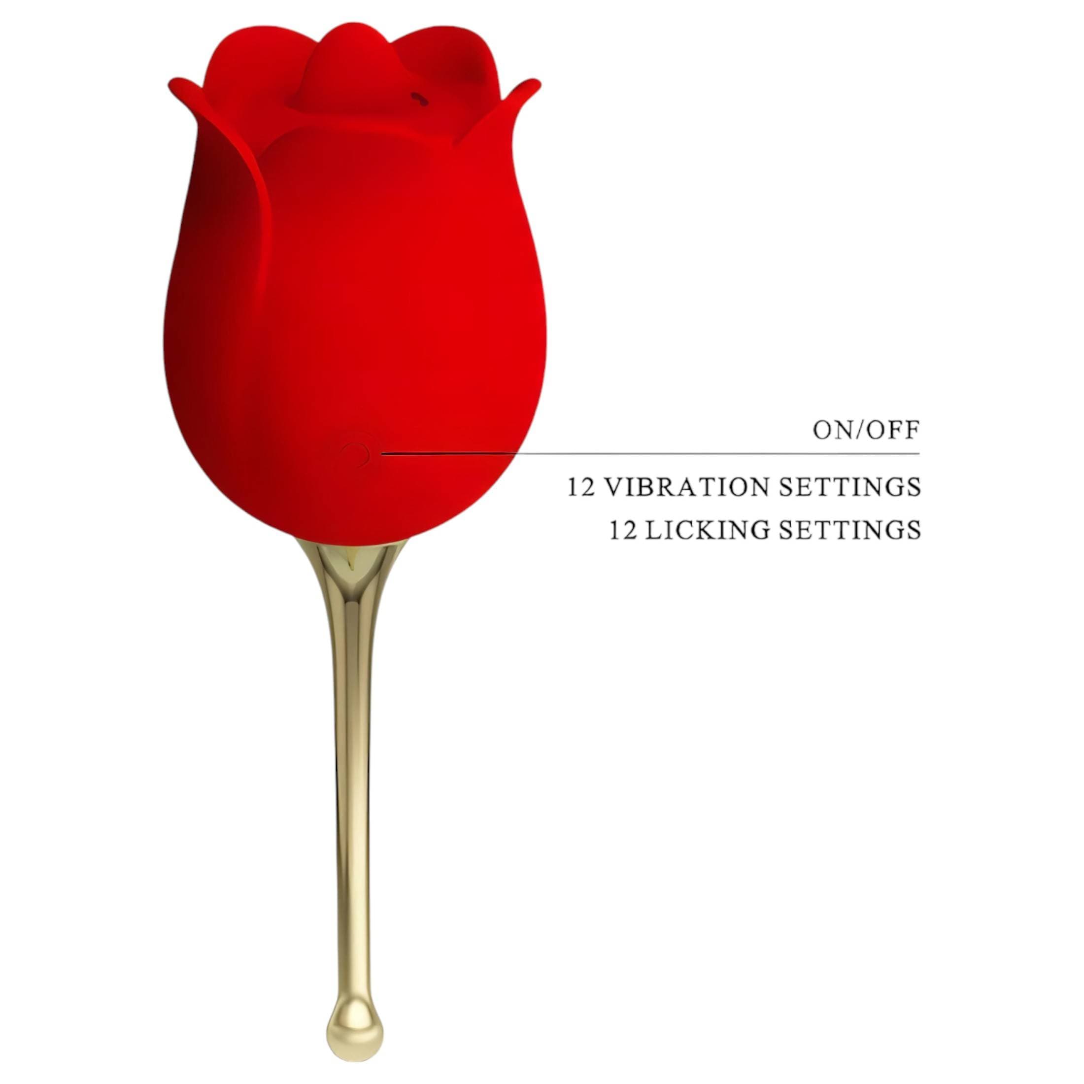 Pretty Love Rose Lover - nyelves 2in1 csikló vibrátor #6