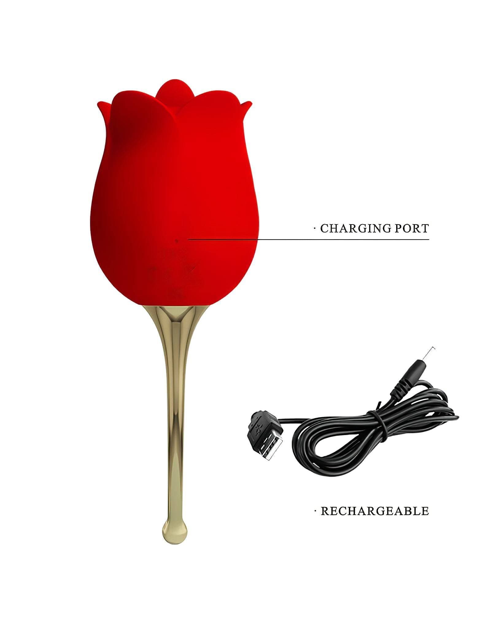 Pretty Love Rose Lover - nyelves 2in1 csikló vibrátor #7