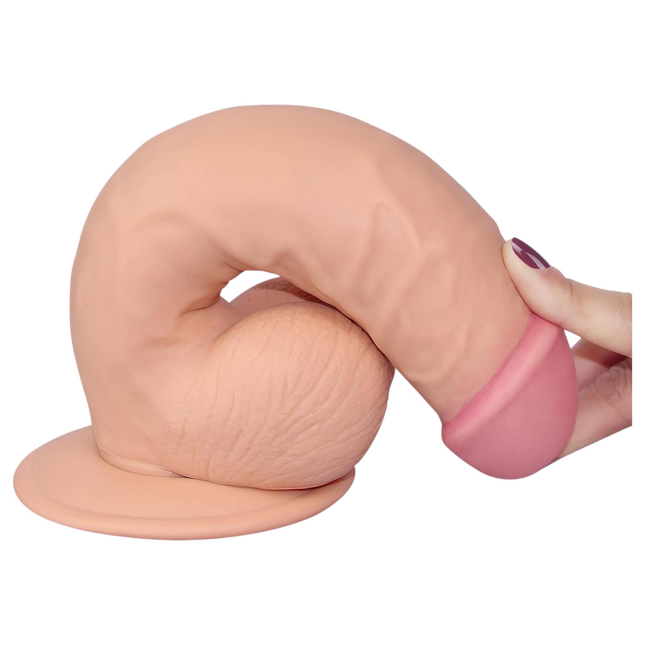 Lovetoy Ultra Soft - rugalmas, élethű dildó - 21,5cm #3