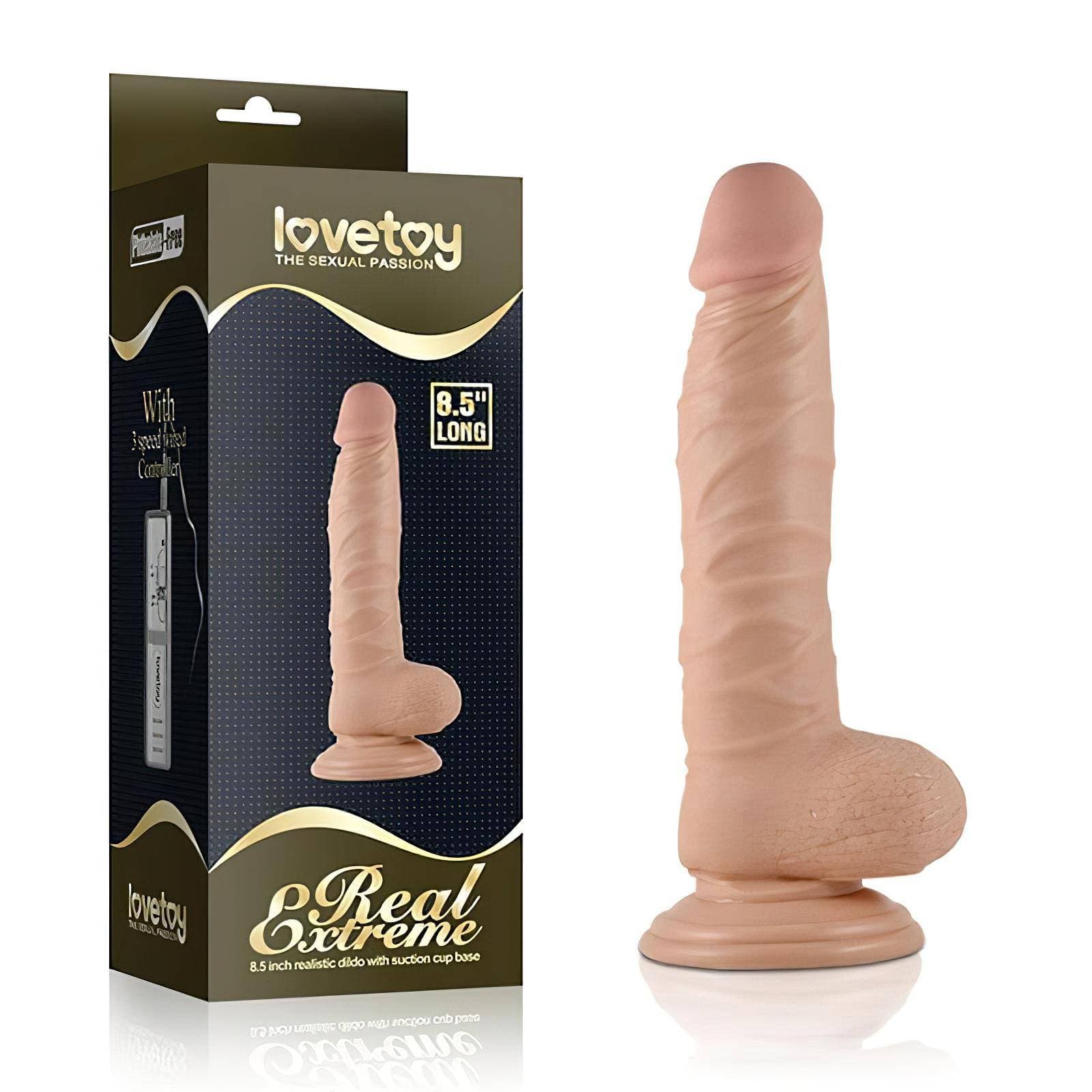 Lovetoy Real Extreme - tapadókorongos dildó - 21cm #4