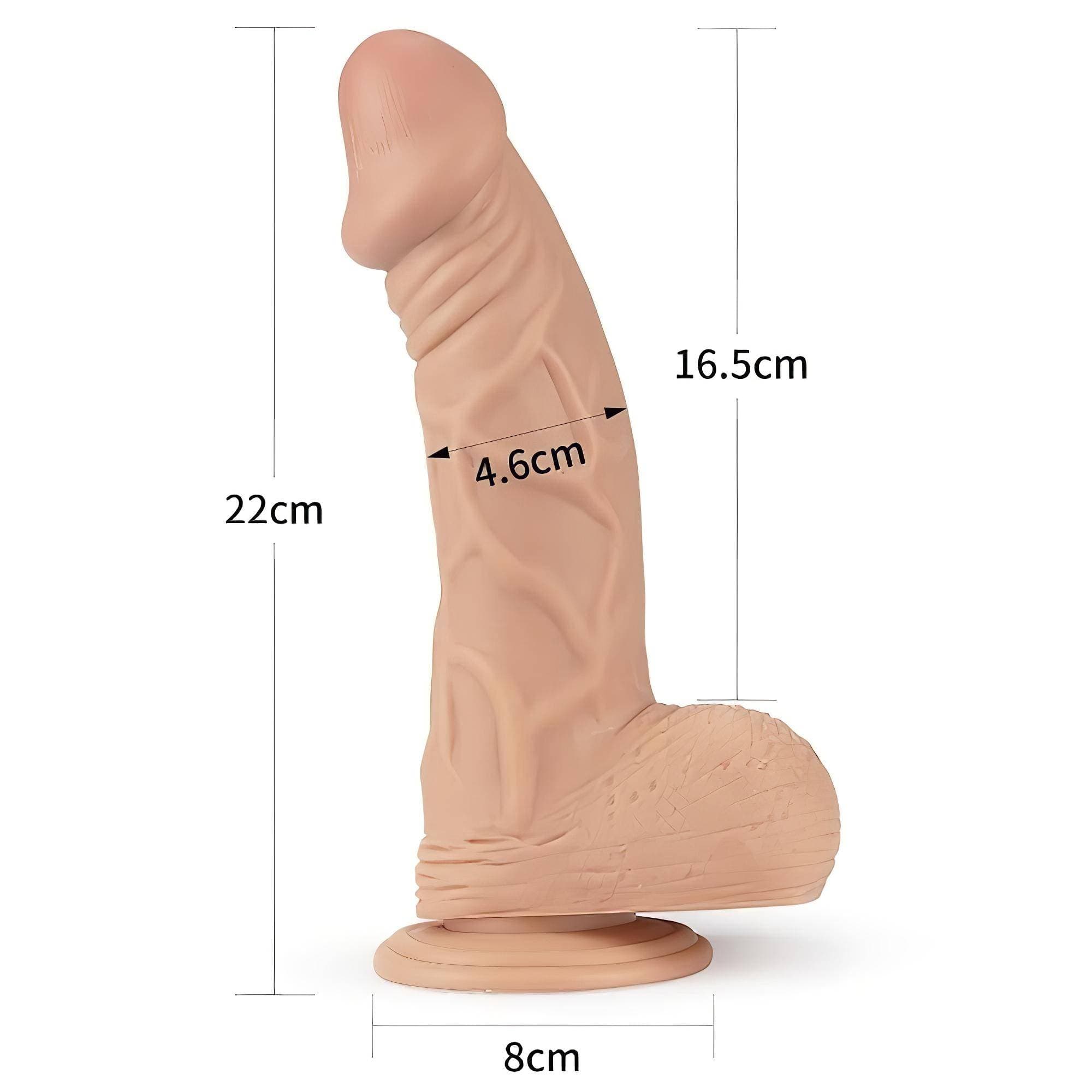 Lovetoy Real Extreme - tapadókorongos dildó - 23cm #2