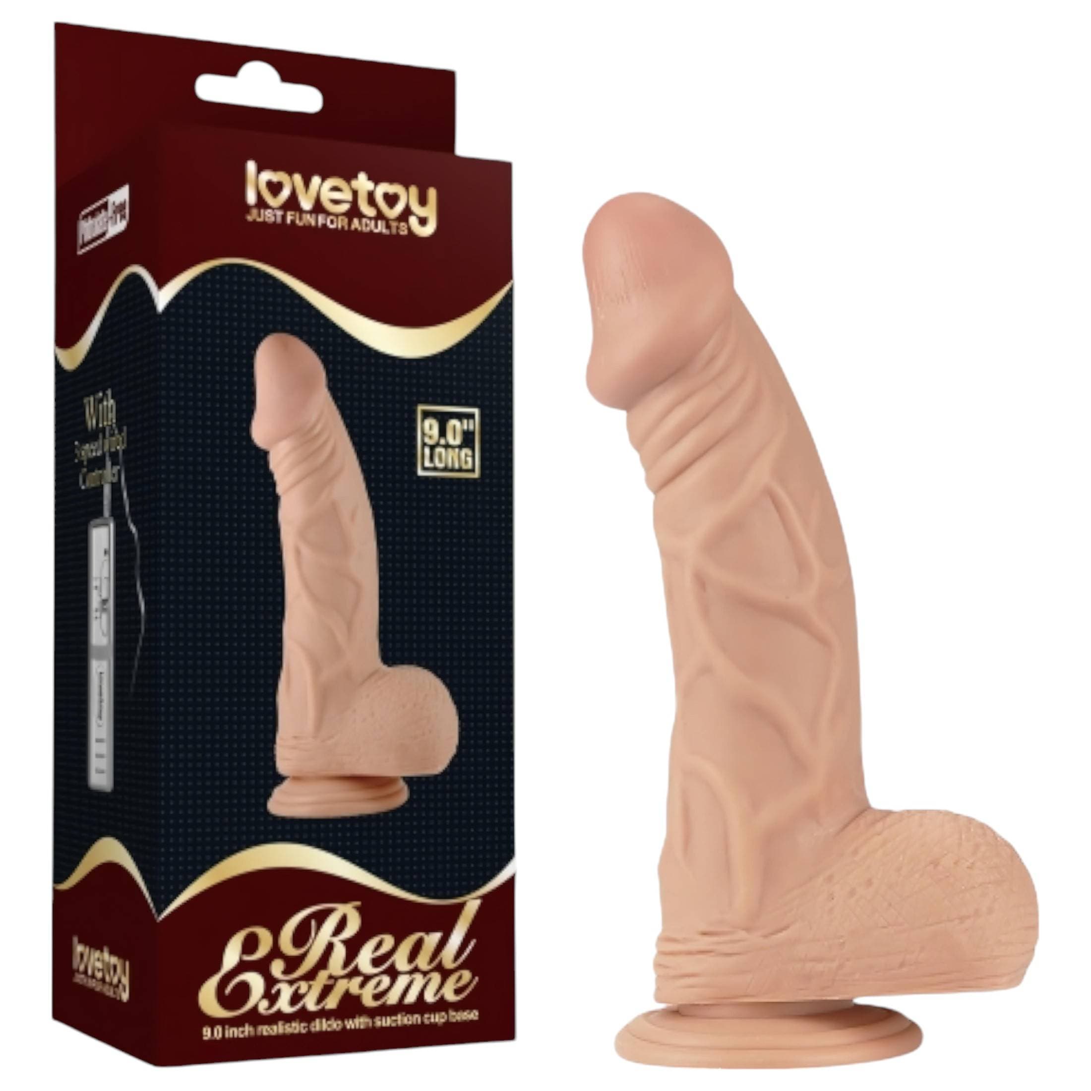 Lovetoy Real Extreme - tapadókorongos dildó - 23cm #1