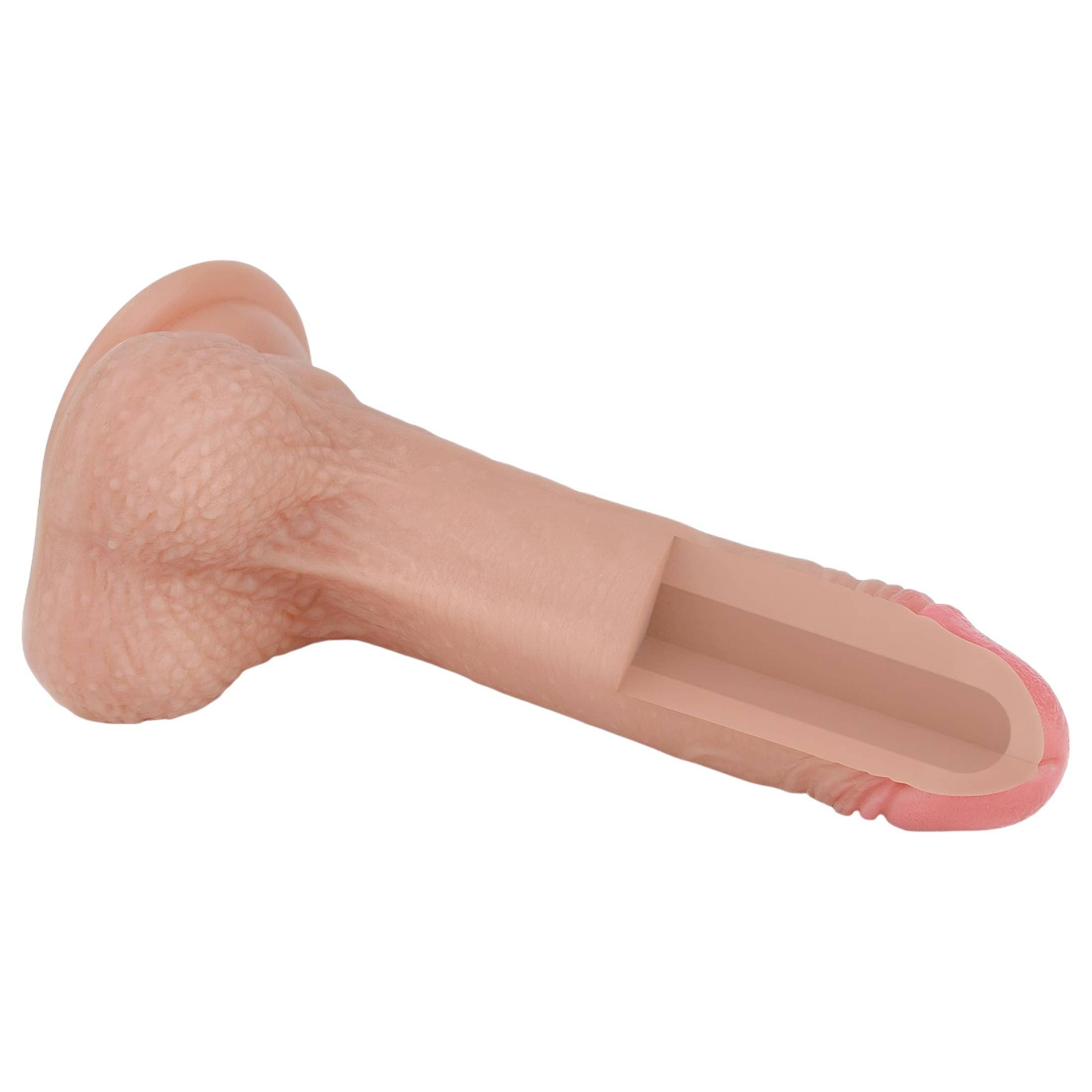 Lovetoy Nature Cock - kétrétegű élethű dildó - 18cm #7