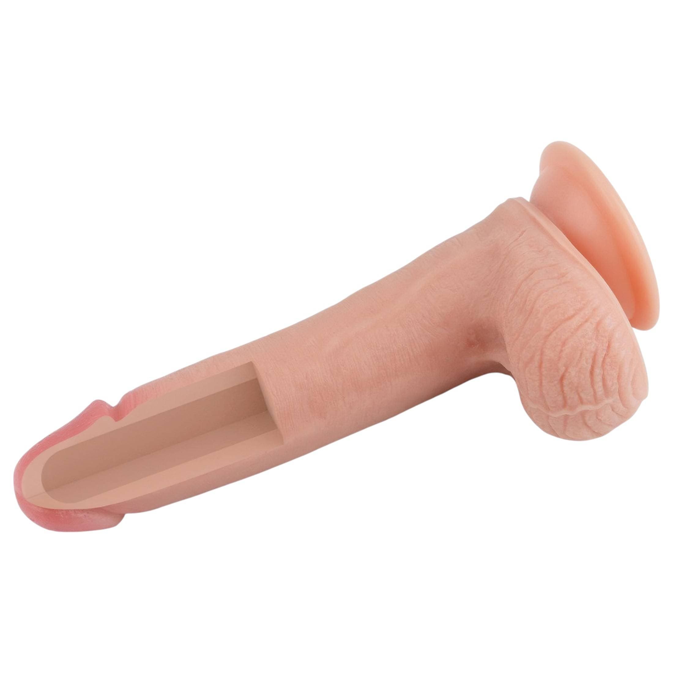 Lovetoy Nature Cock - kétrétegű élethű dildó - 20cm #7