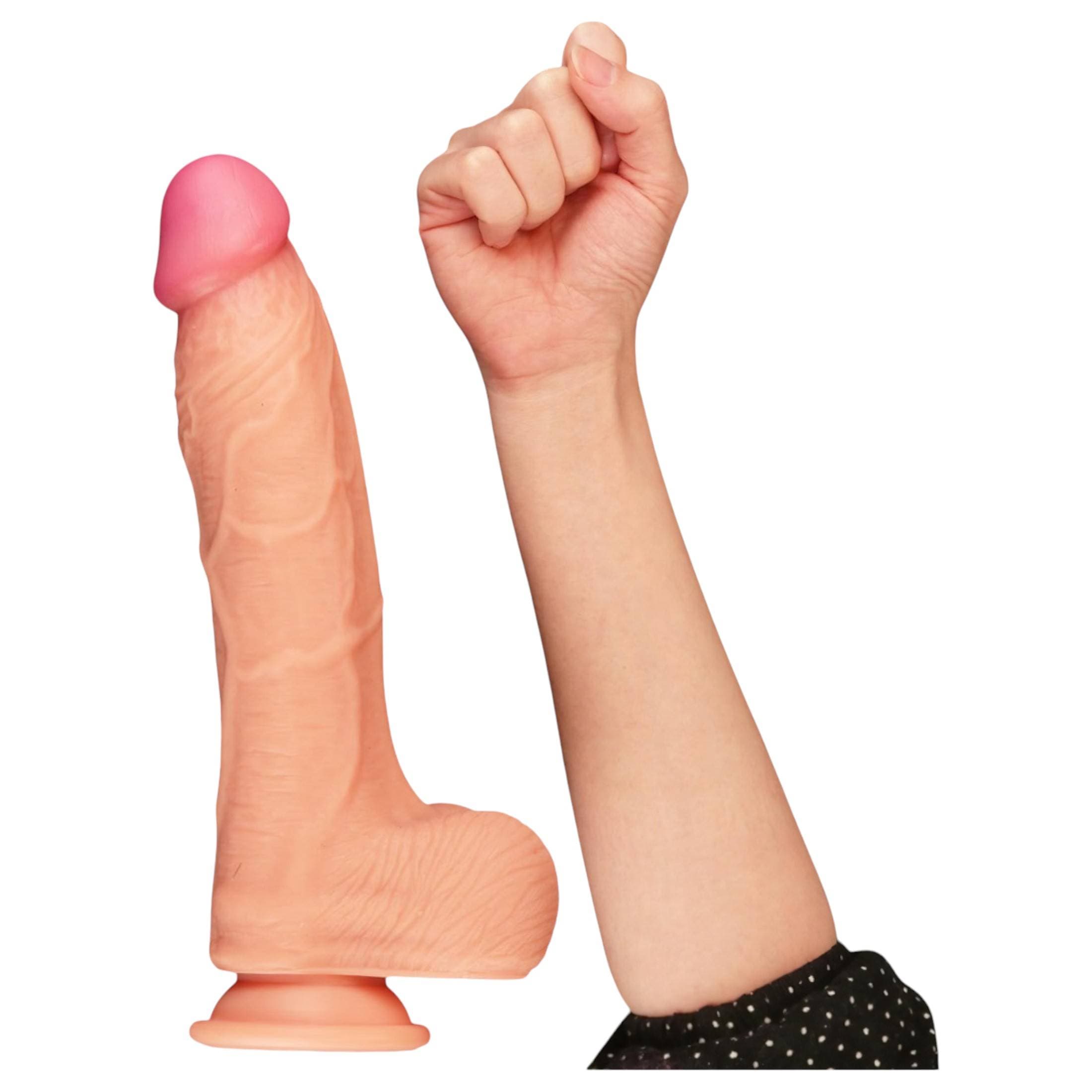Lovetoy Nature Cock - kétrétegű élethű dildó - 25cm #2