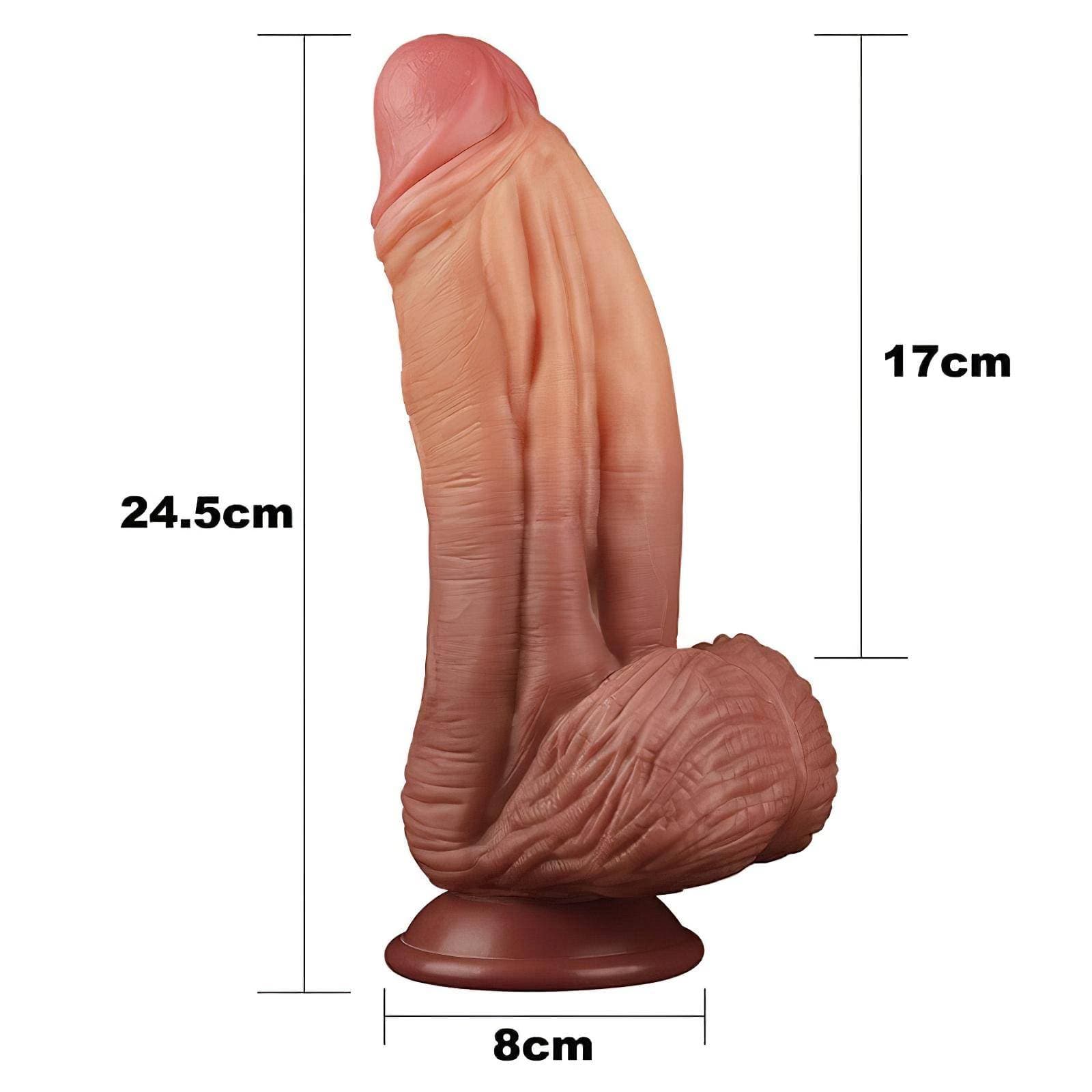 Lovetoy - kétrétegű élethű dildó - 26cm #3