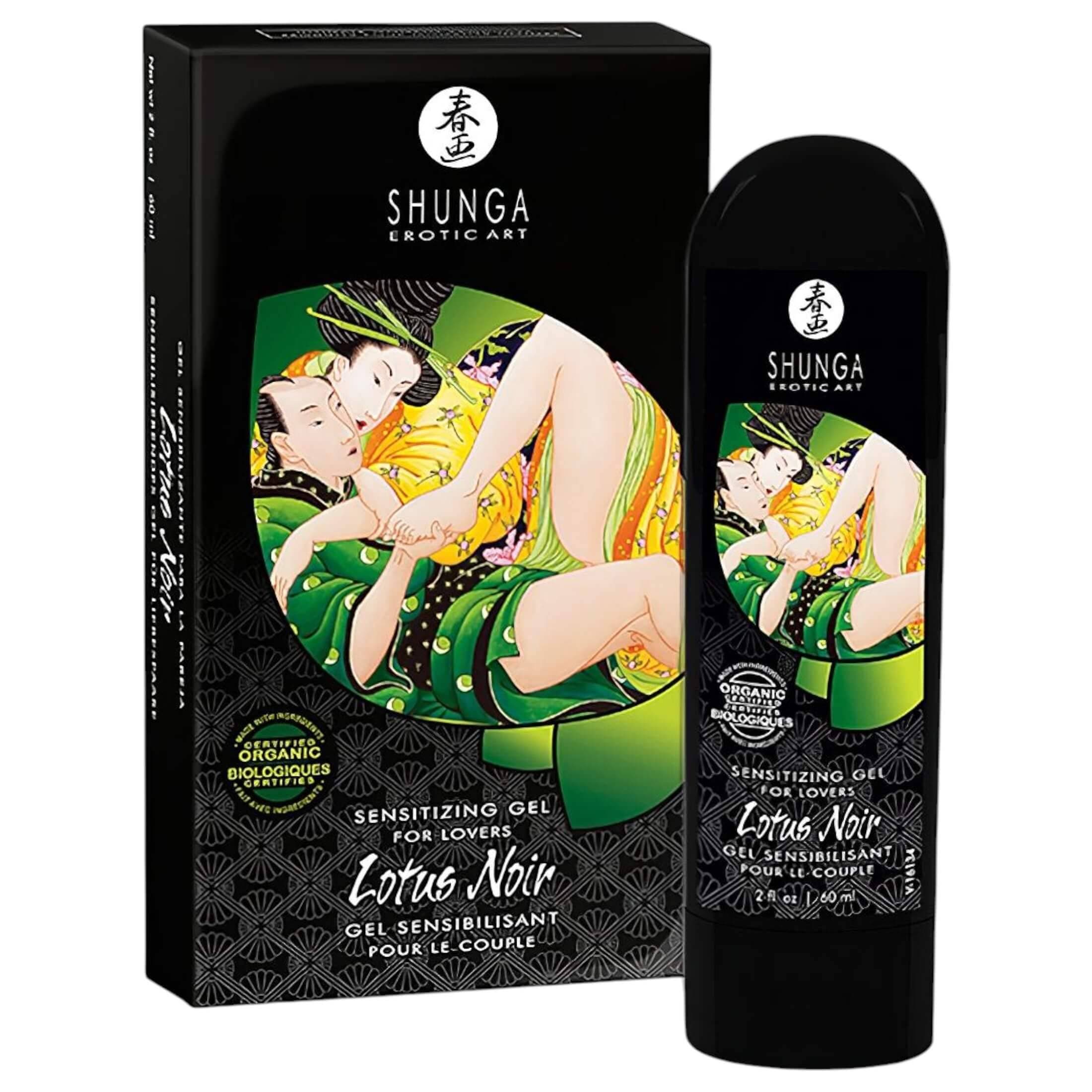 Shunga Lotus Noir - unisex stimuláló gél #1