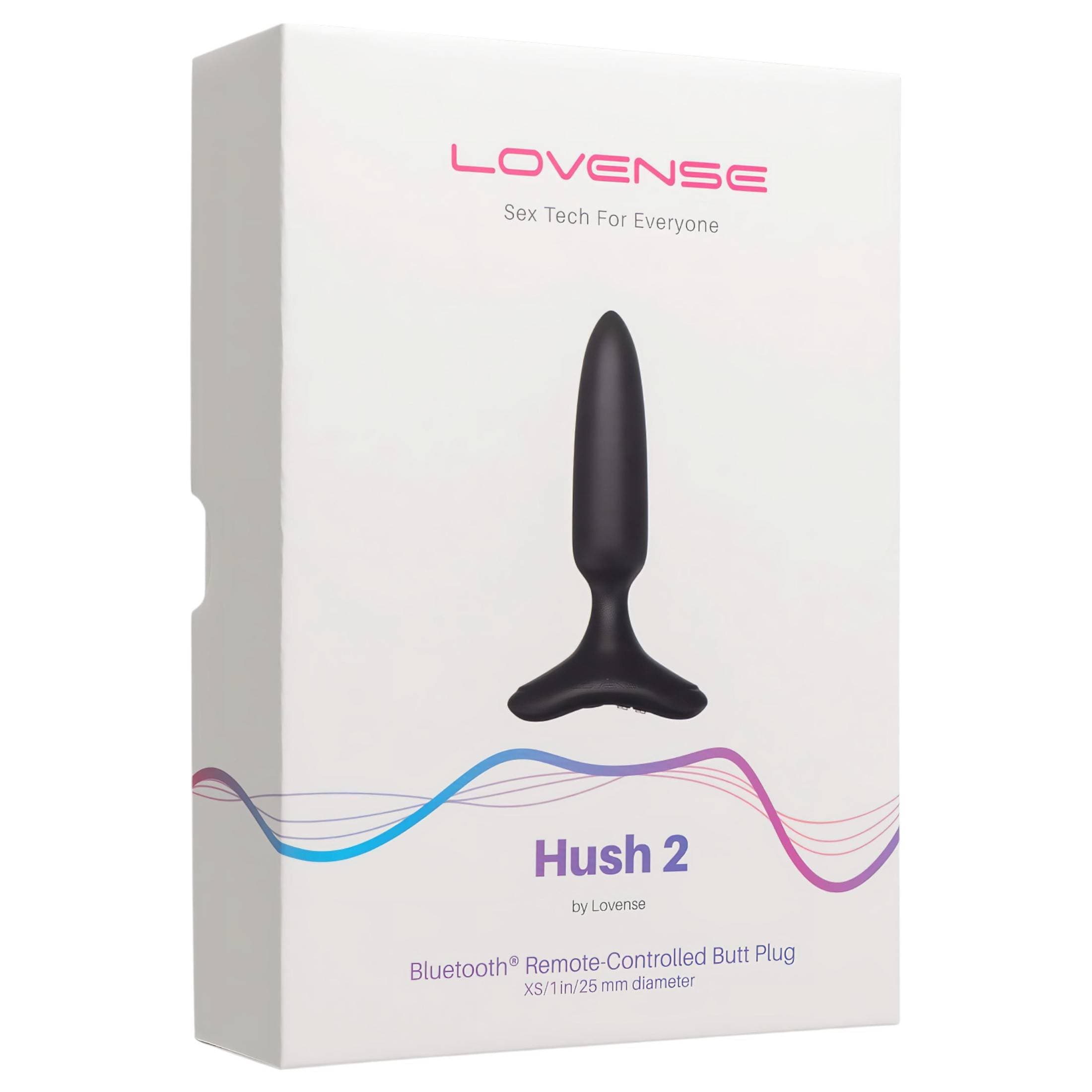 LOVENSE Hush 2 XS - akkus kis anál vibrátor (25mm) - fekete #4