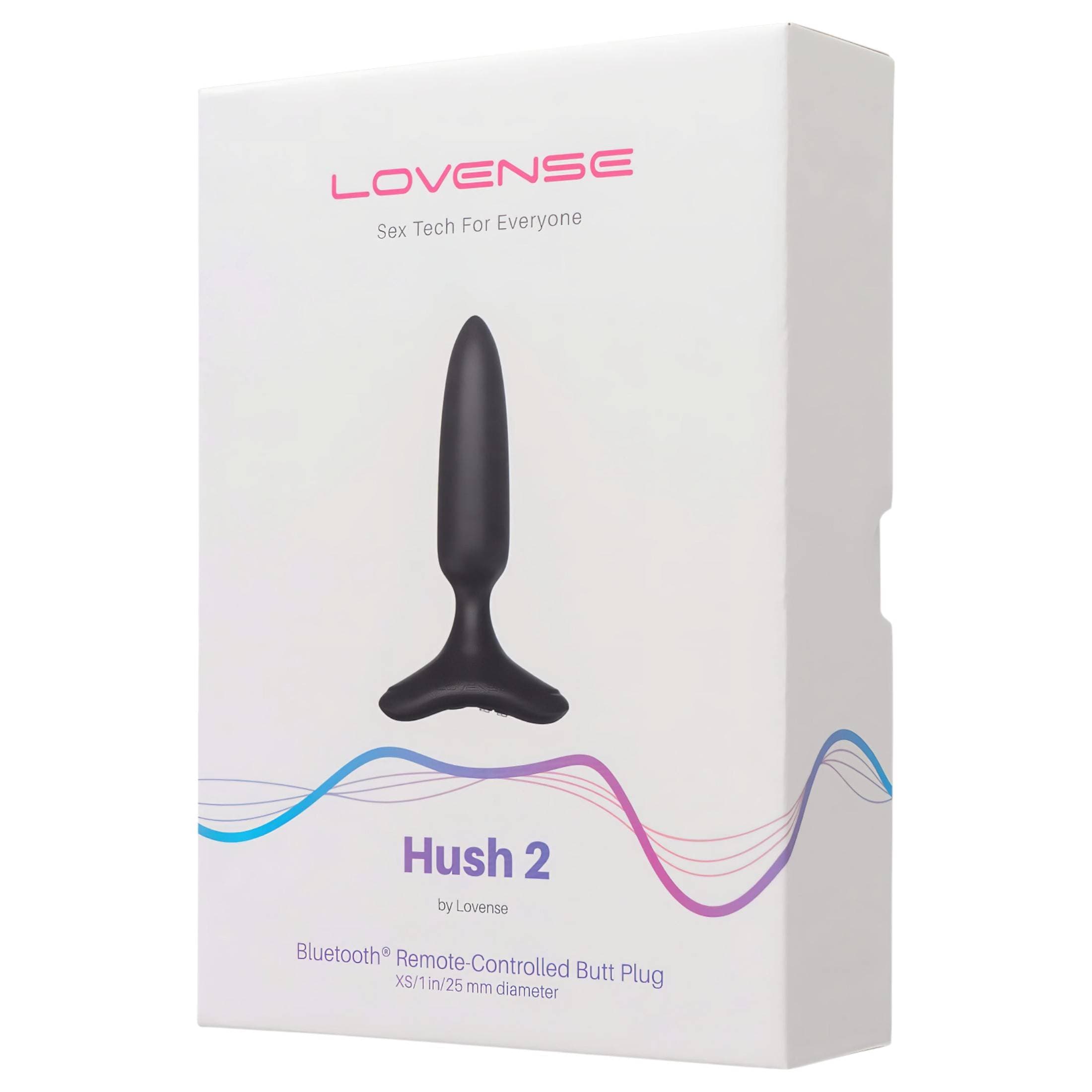LOVENSE Hush 2 XS - akkus kis anál vibrátor (25mm) - fekete #6