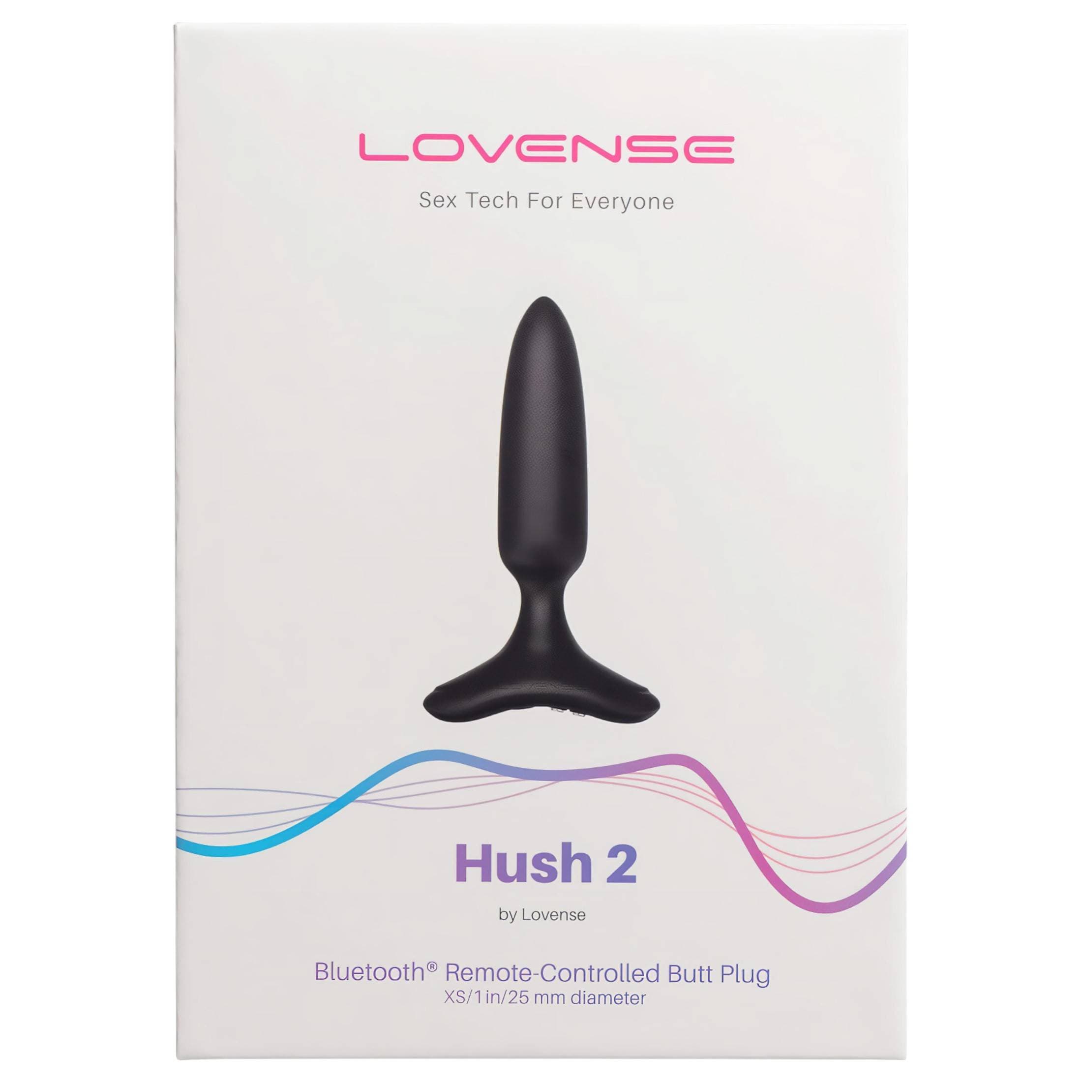 LOVENSE Hush 2 XS - akkus kis anál vibrátor (25mm) - fekete #7
