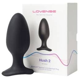 LOVENSE Hush 2 L - akkus kis anál vibrátor (57mm) - fekete #1