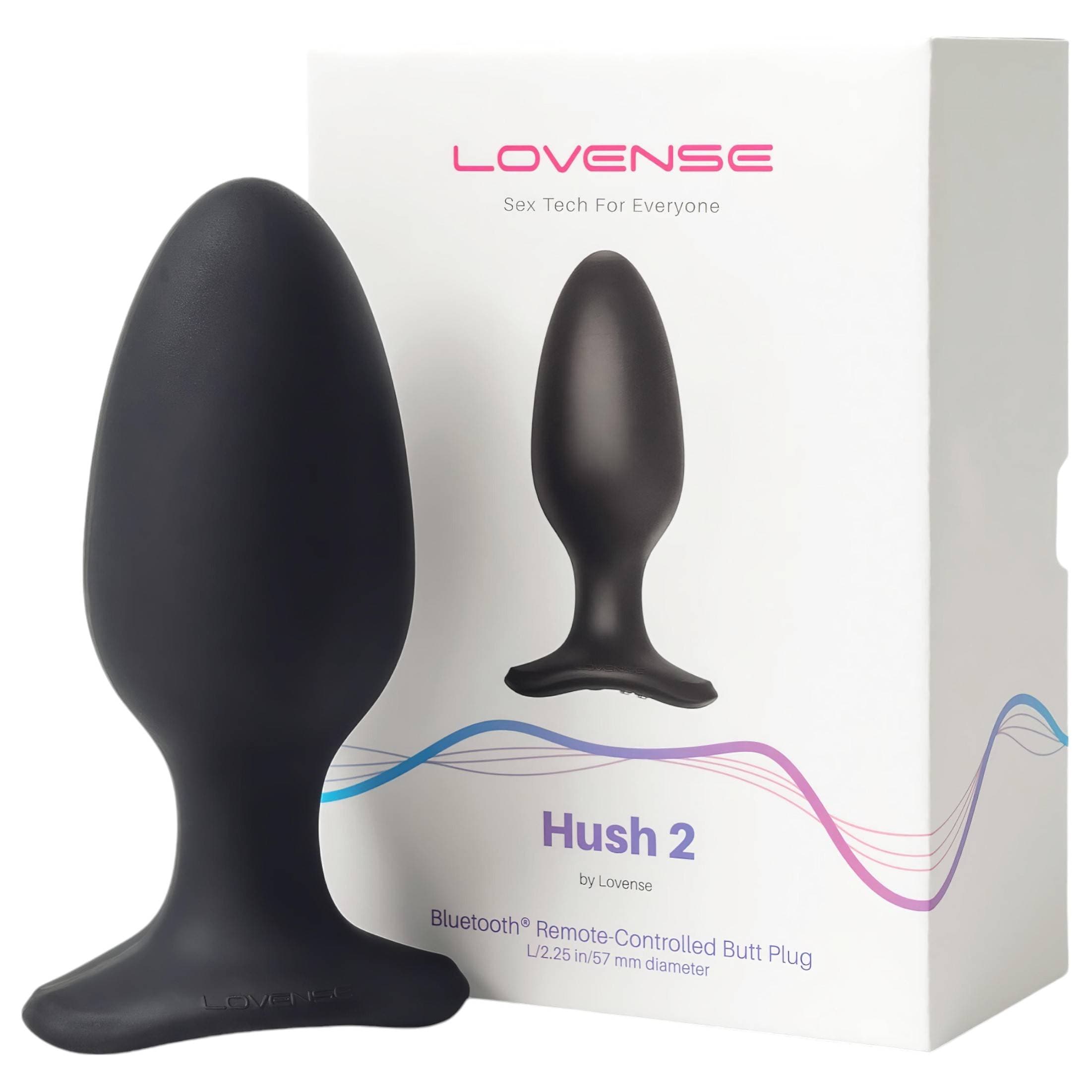 LOVENSE Hush 2 L - akkus kis anál vibrátor (57mm) - fekete #1