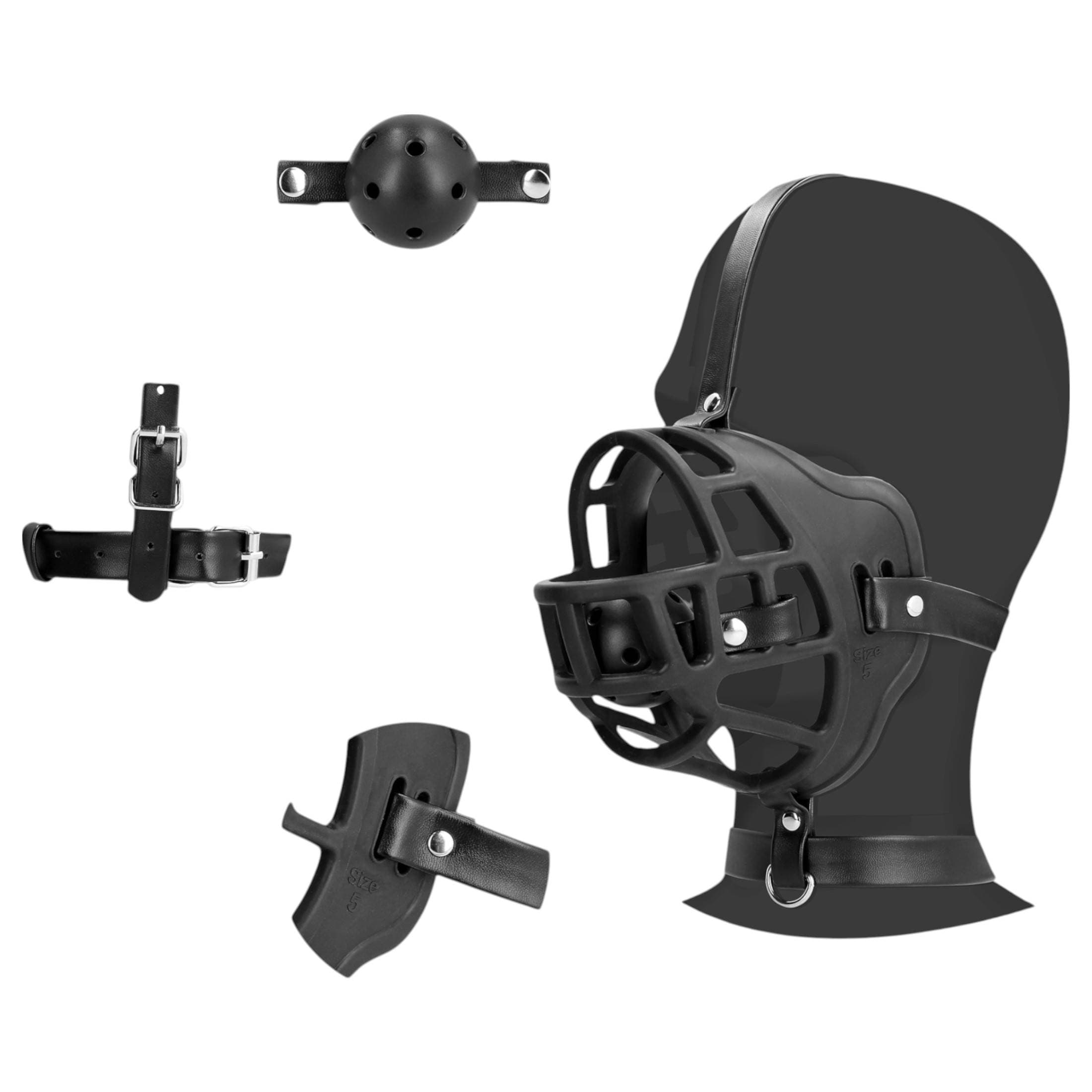 Ouch! - szájkosár, beépített szájpecekkel #6