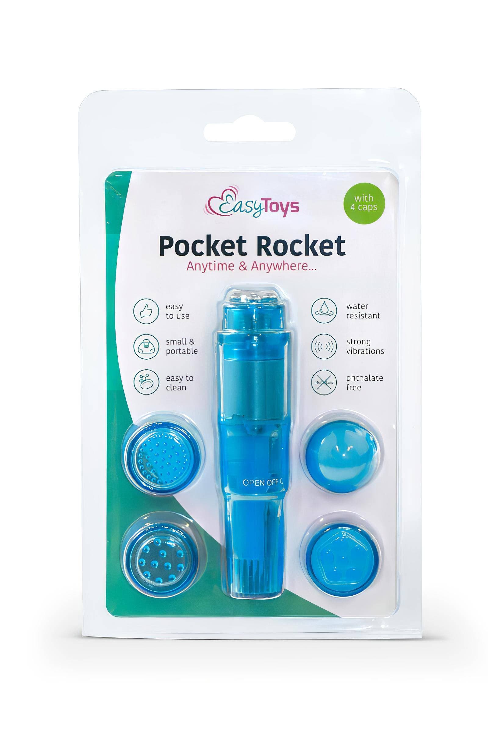 Easytoys Pocket Rocket - vibrátoros szett - kék #5