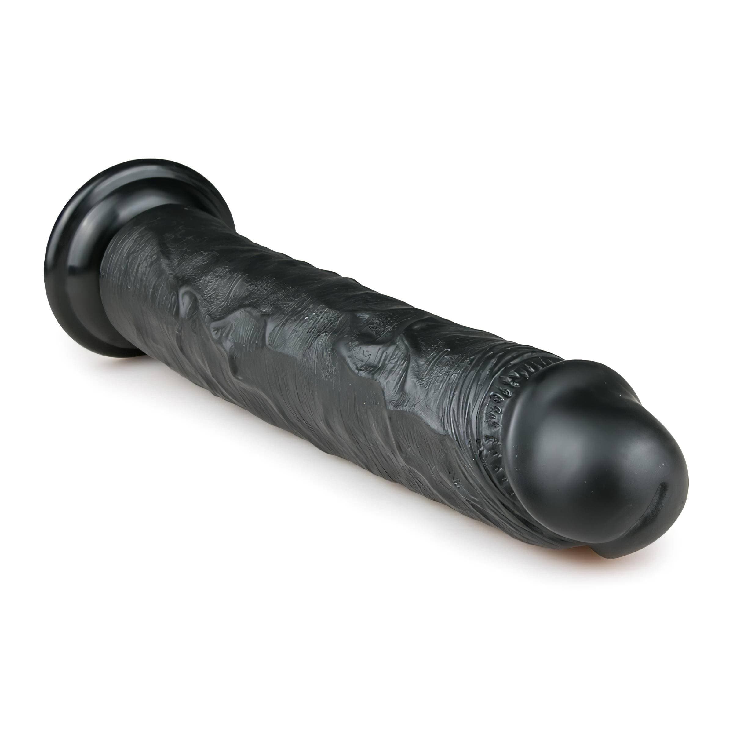 Easytoys - tapadókorongos extra nagy dildó (28,5cm) - fekete #3