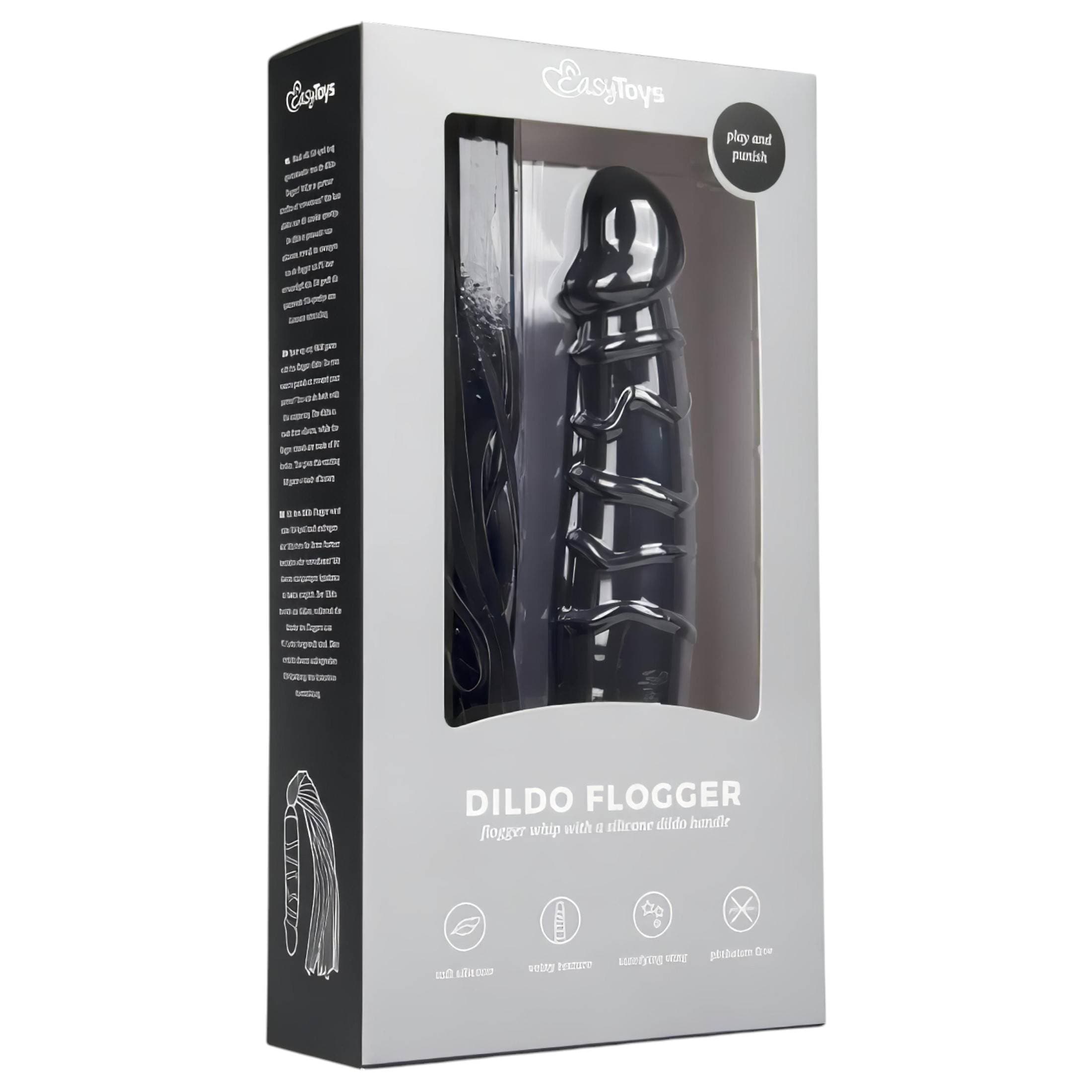 Easytoys Flogger - korbács és szilikon dildó egyben #2