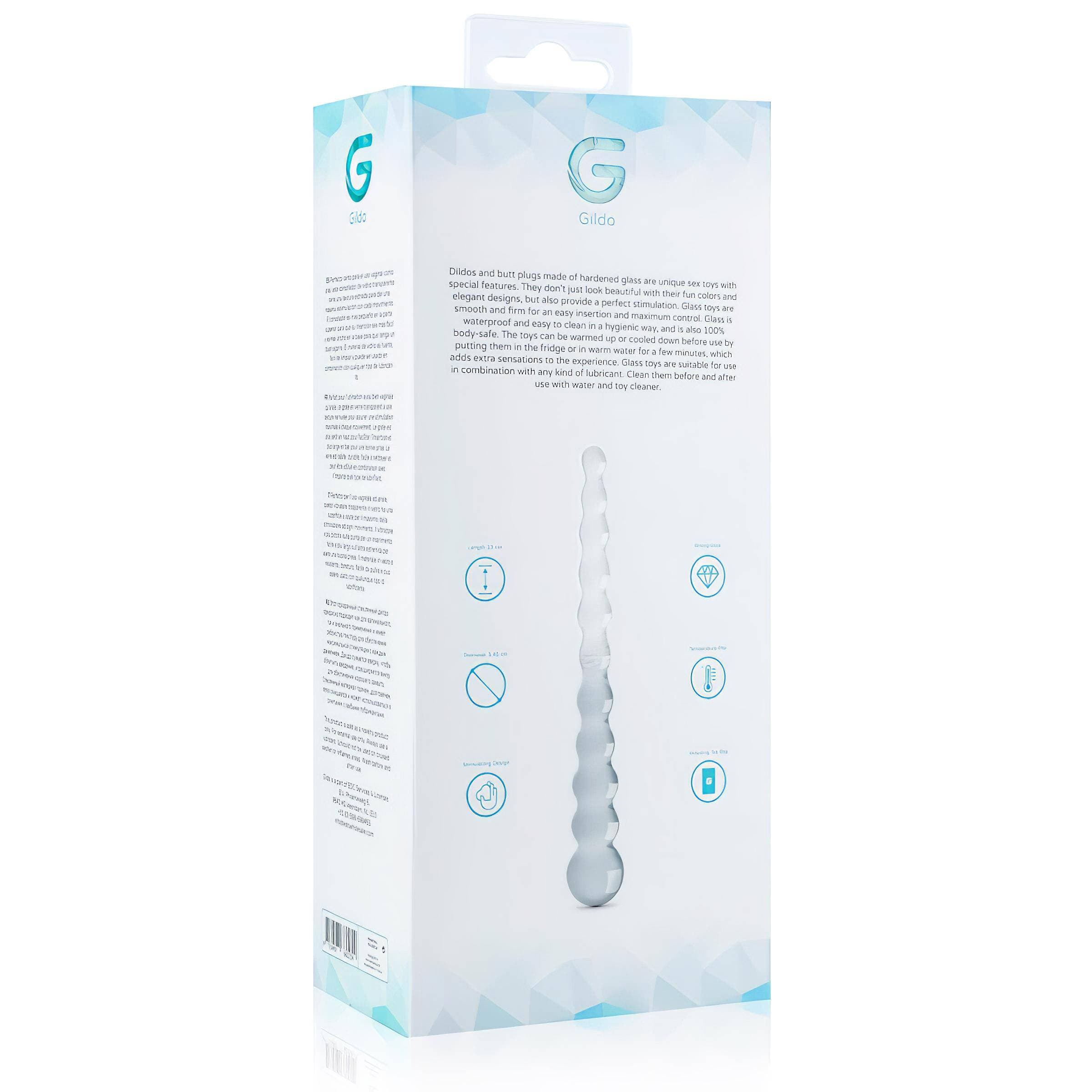 Gildo Glass No. 20 - gyöngyös üveg dildó #6