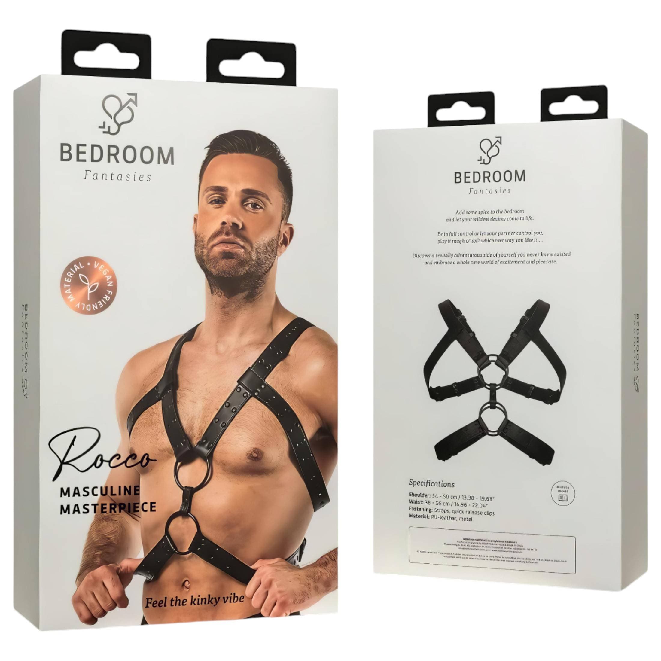 Bedroom Fantasies Rocco - testhám felső (fekete) - S-XL #4