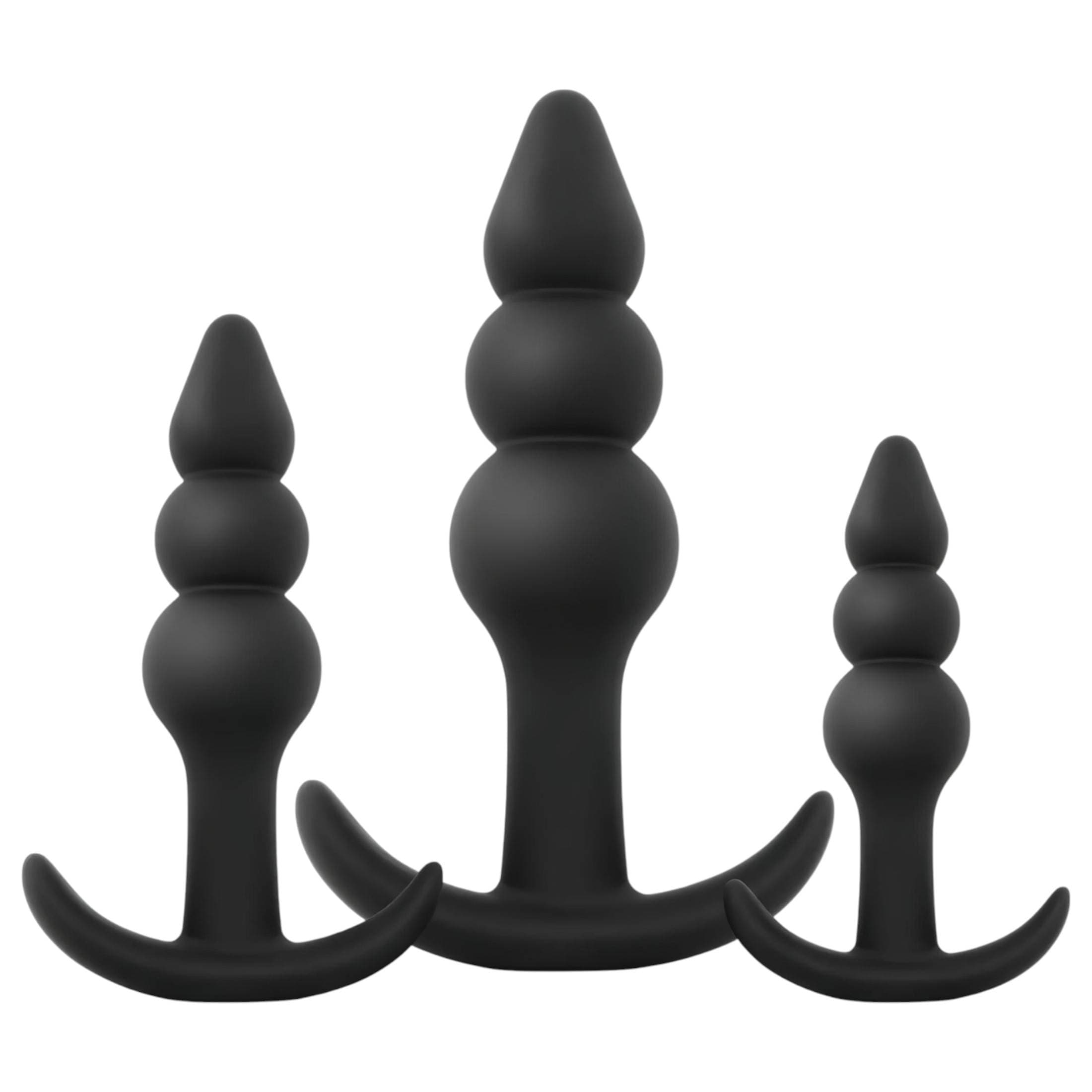 EasyToys - gömbös anál plug szett - 3 részes #1