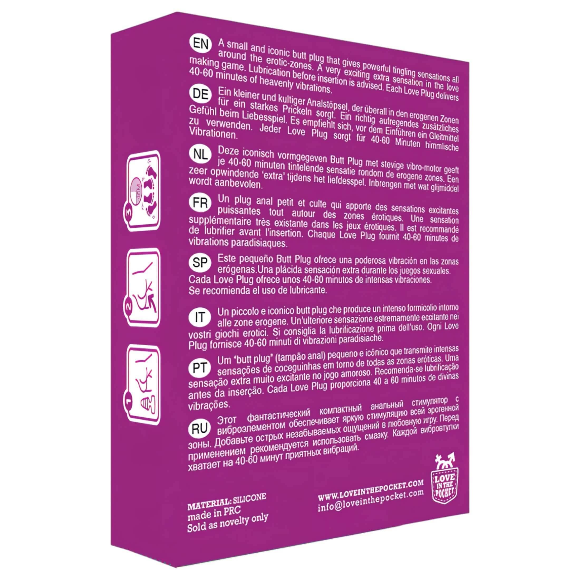 Love Plug - mini anál vibrátor #4