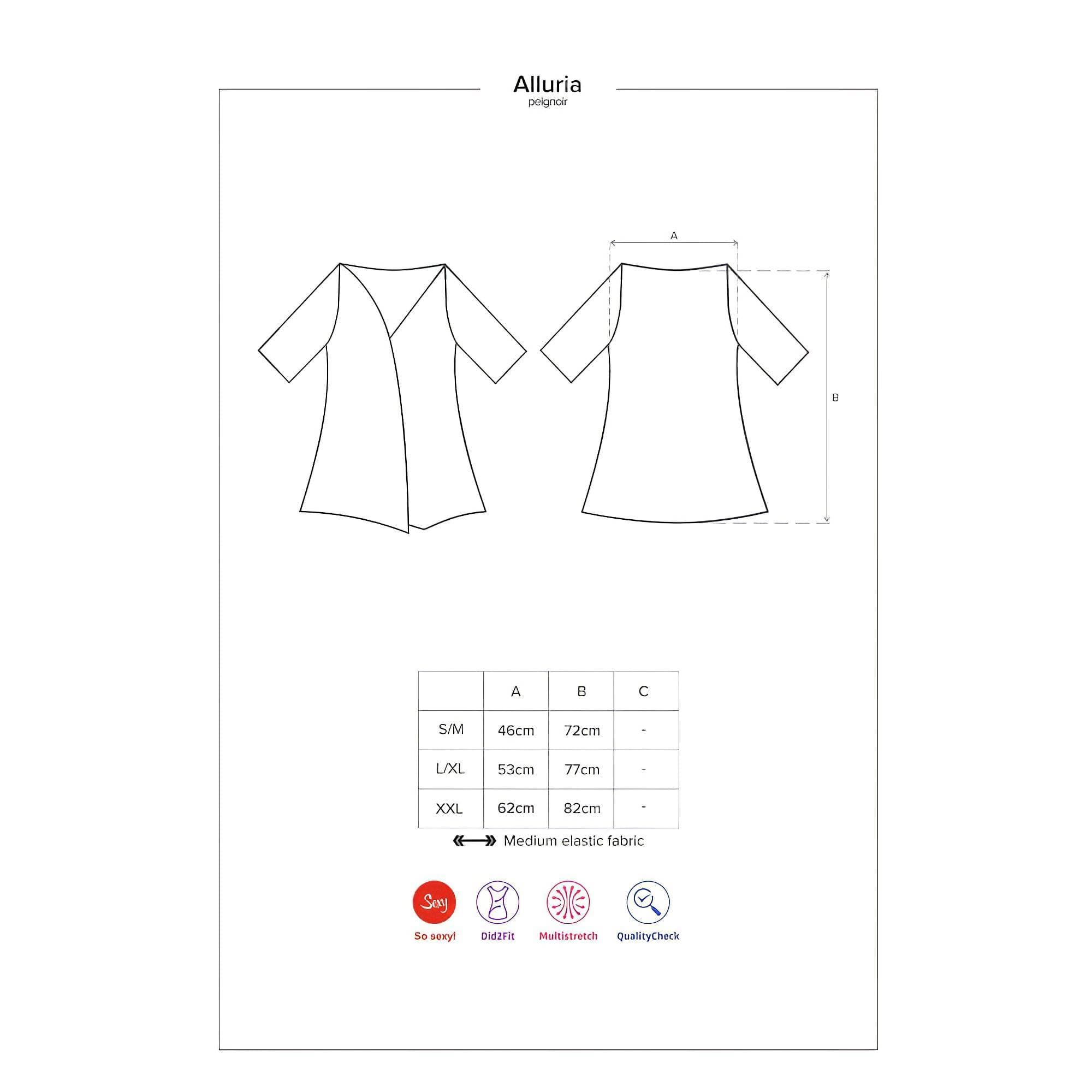 Obsessive Alluria - csipkés köntös és tanga #5