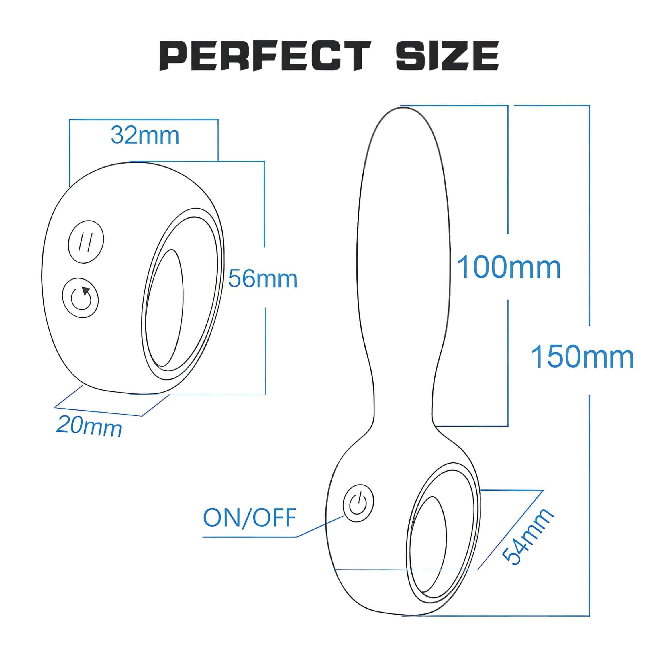Aixiasia Dylon-Remote - akkus, rádiós anál vibrátor #6